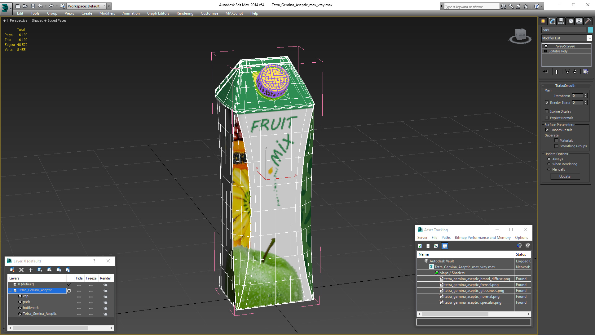 3D model Tetra Gemina Aseptic