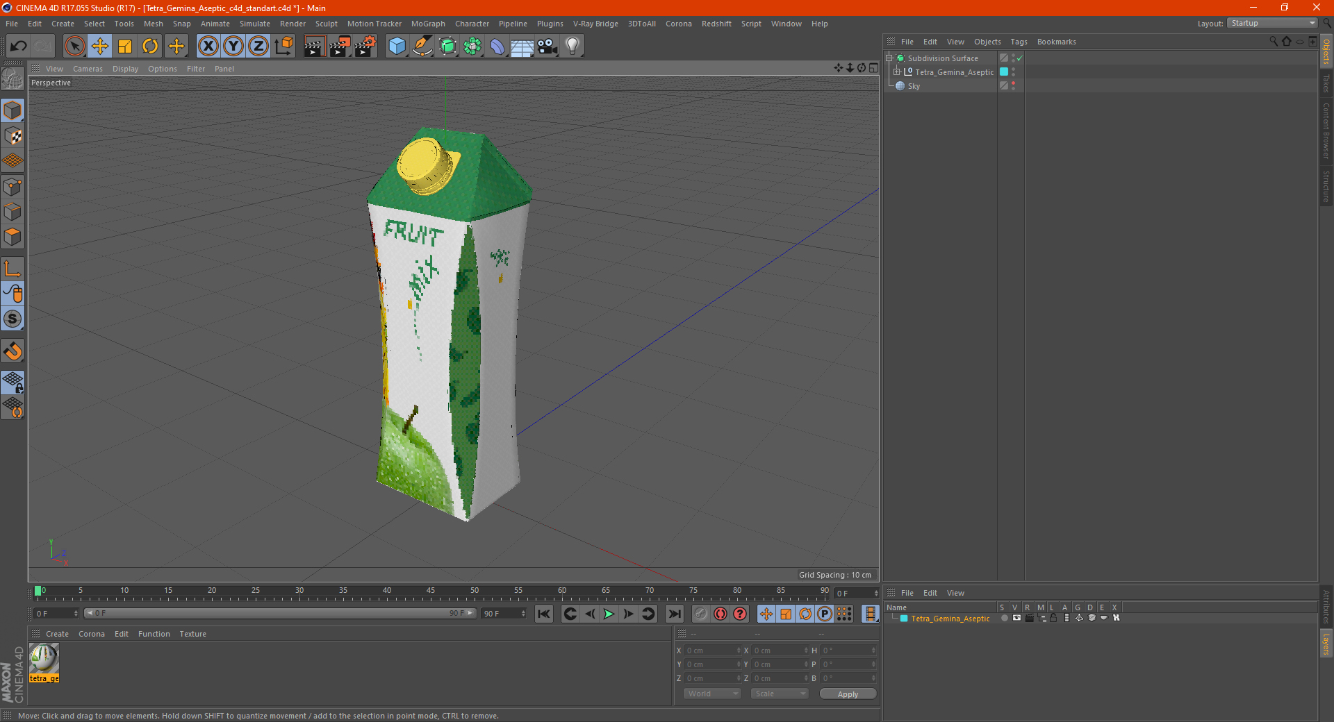 3D model Tetra Gemina Aseptic