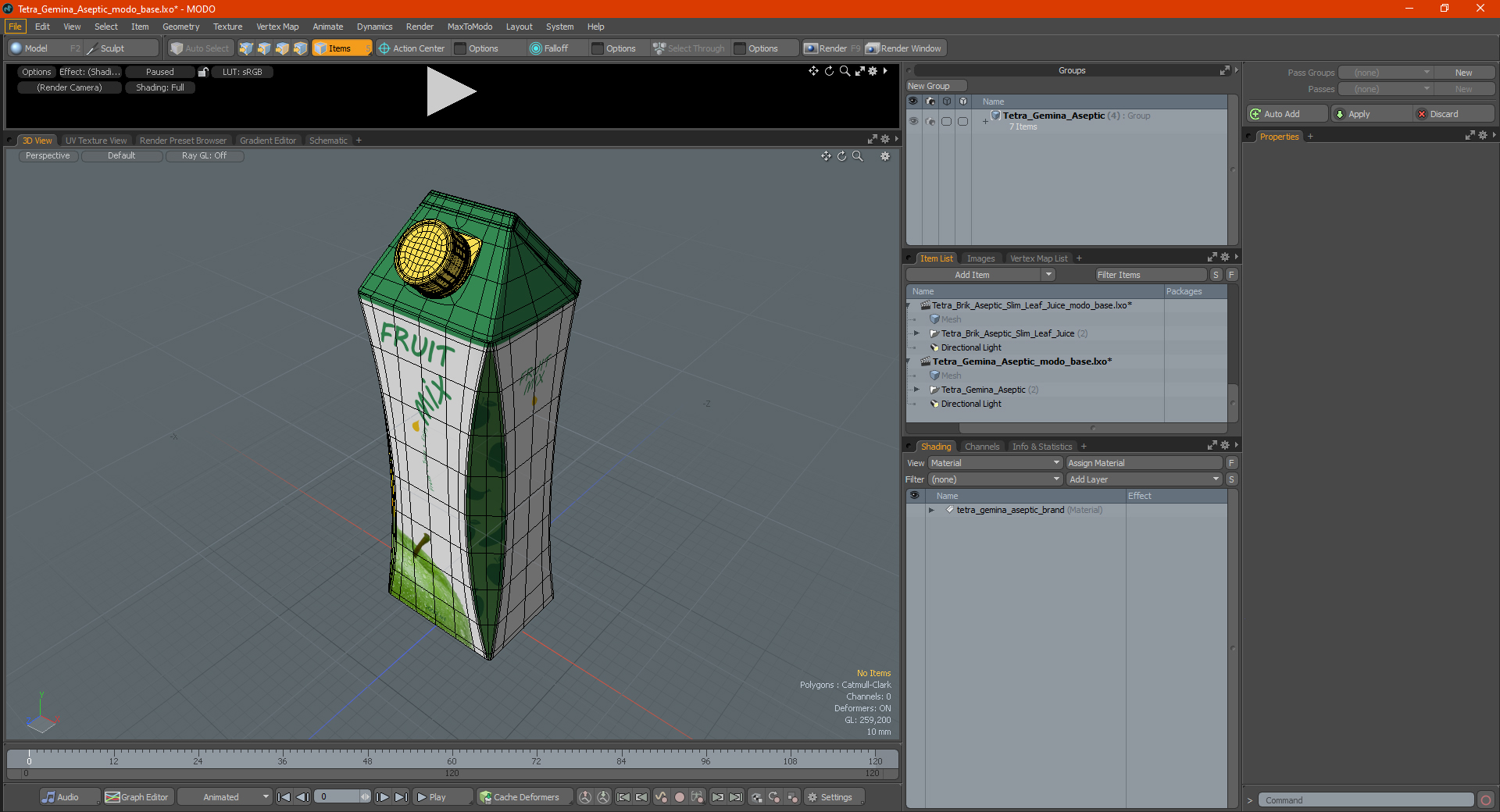 3D model Tetra Gemina Aseptic