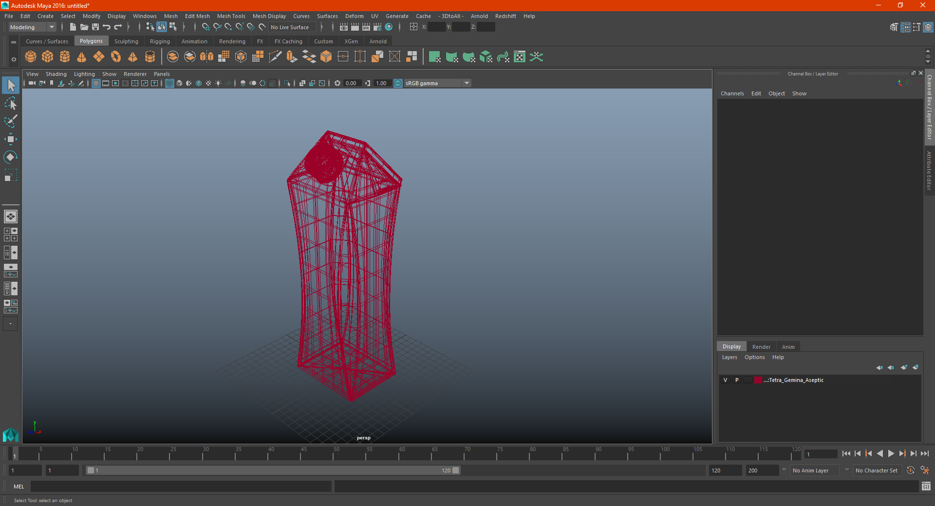 3D model Tetra Gemina Aseptic