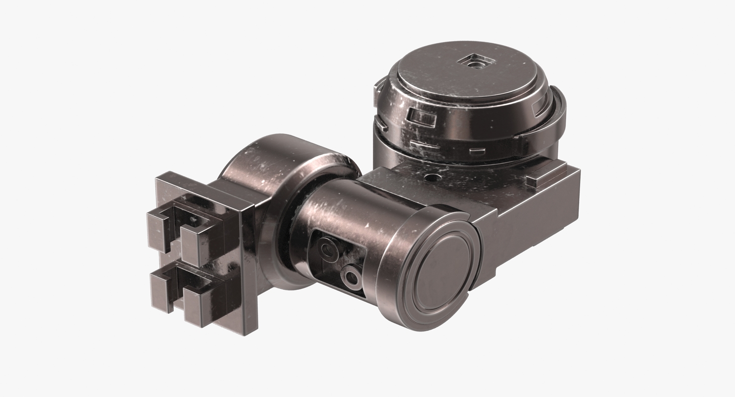 Anodized Industrial Joint 2 3D