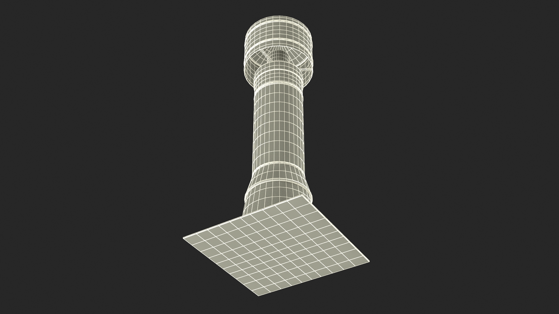 Wood Burning Chimney Black Metal 3D