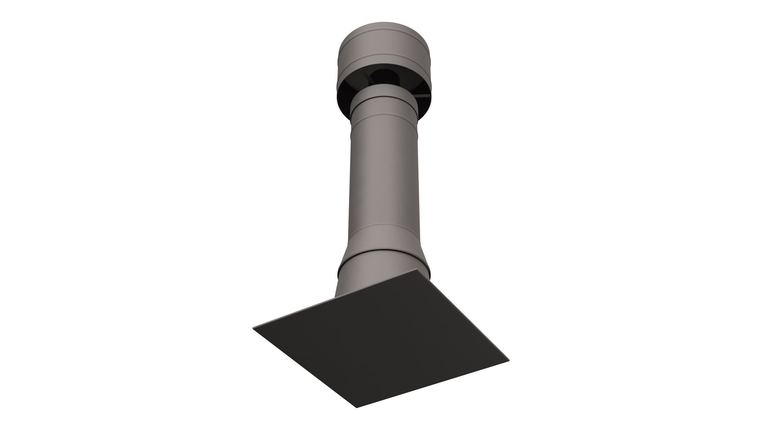 Wood Burning Chimney Black Metal 3D