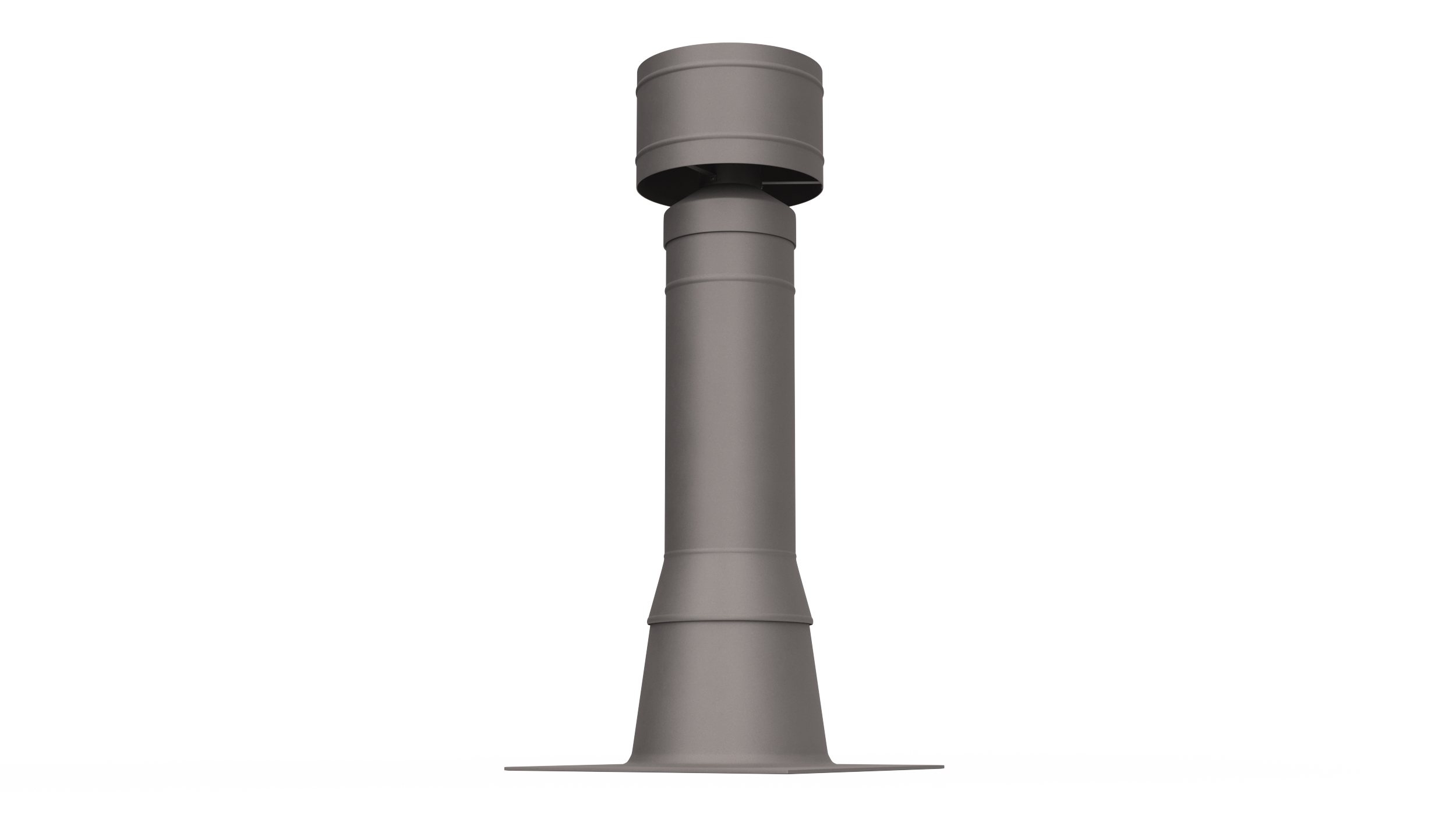 Wood Burning Chimney Black Metal 3D