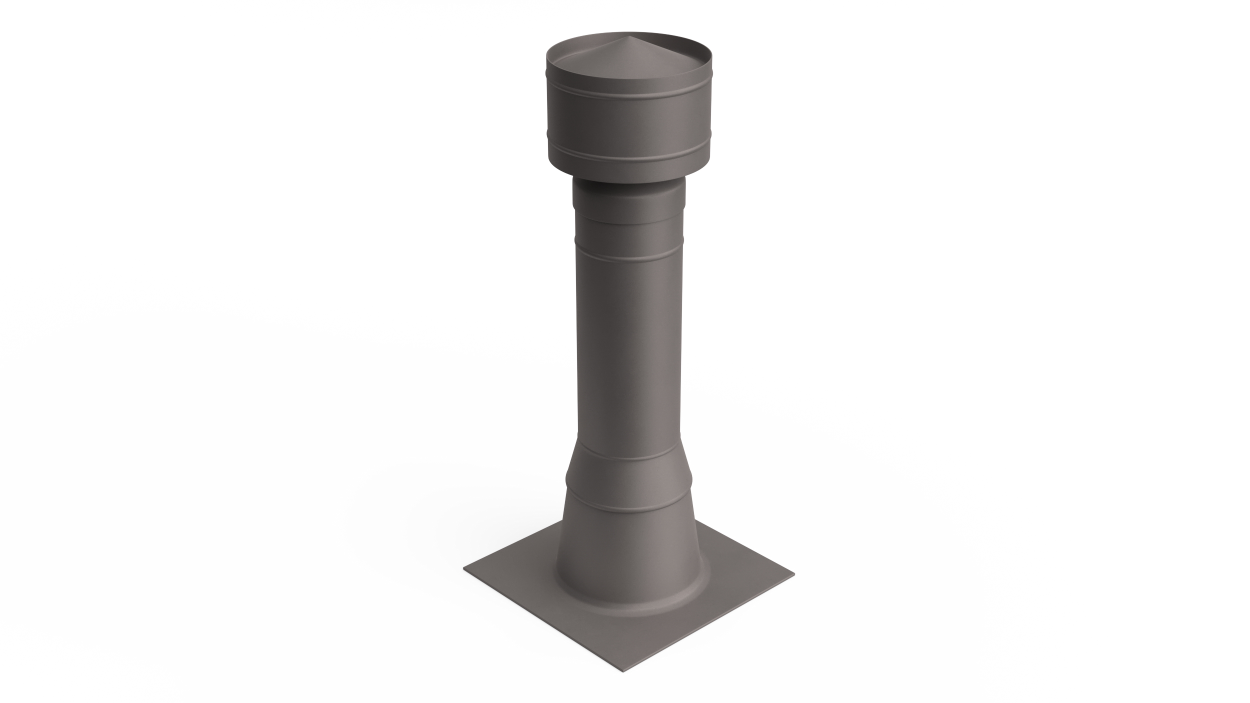 Wood Burning Chimney Black Metal 3D