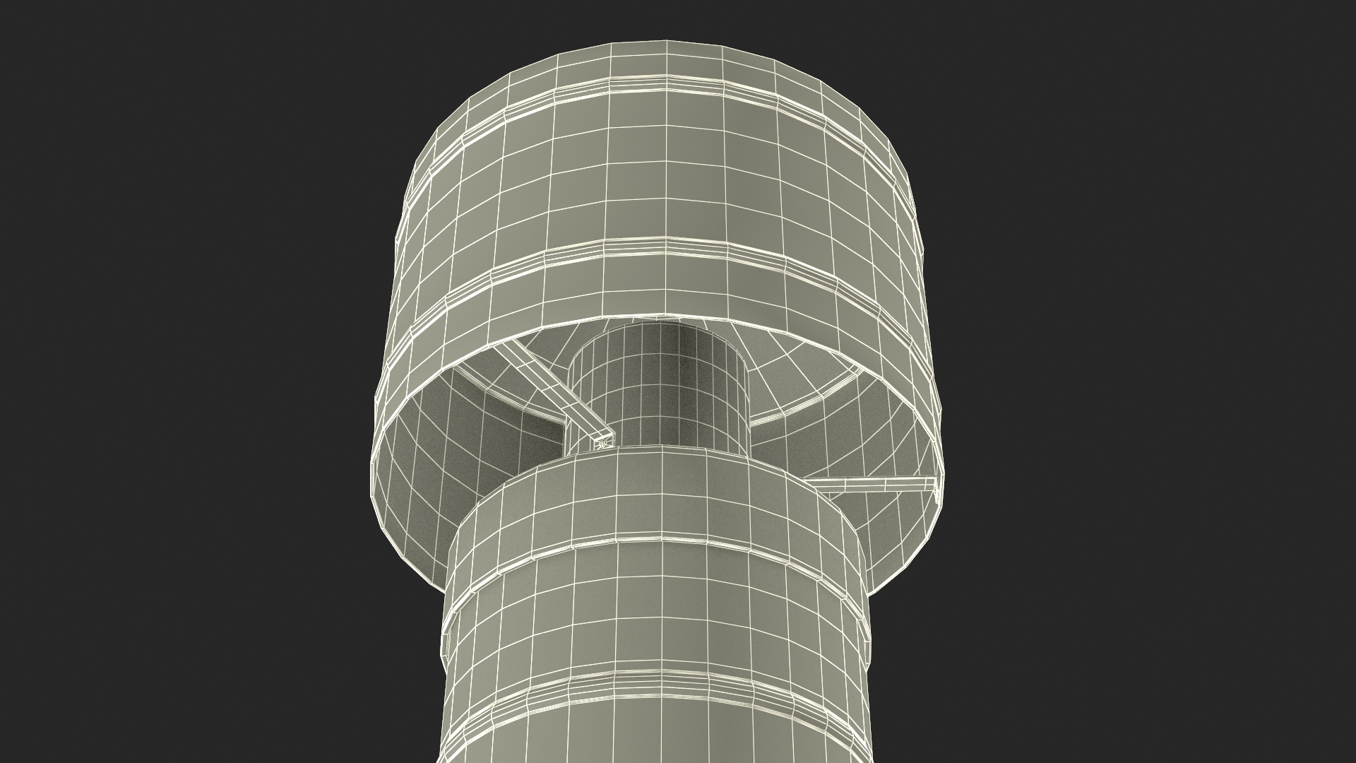 Wood Burning Chimney Black Metal 3D