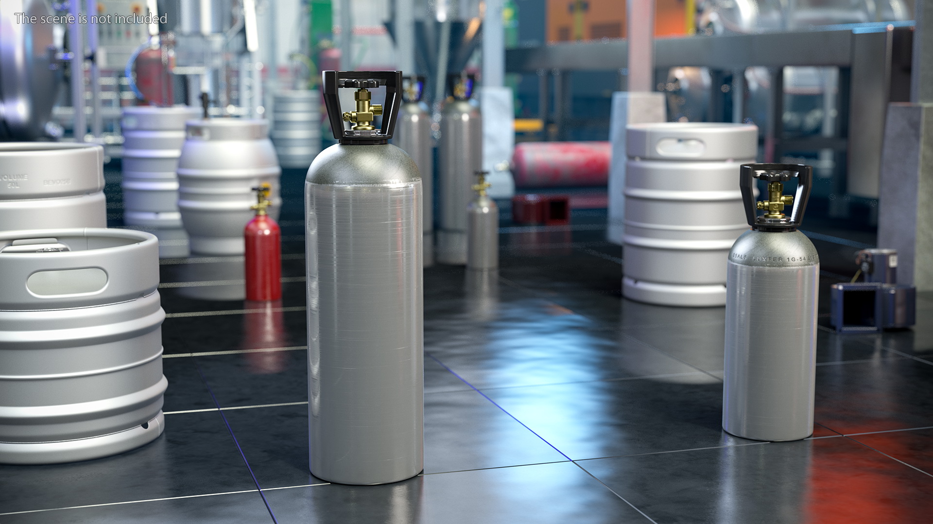 3D model Beverage Gas Supplies Cylinder