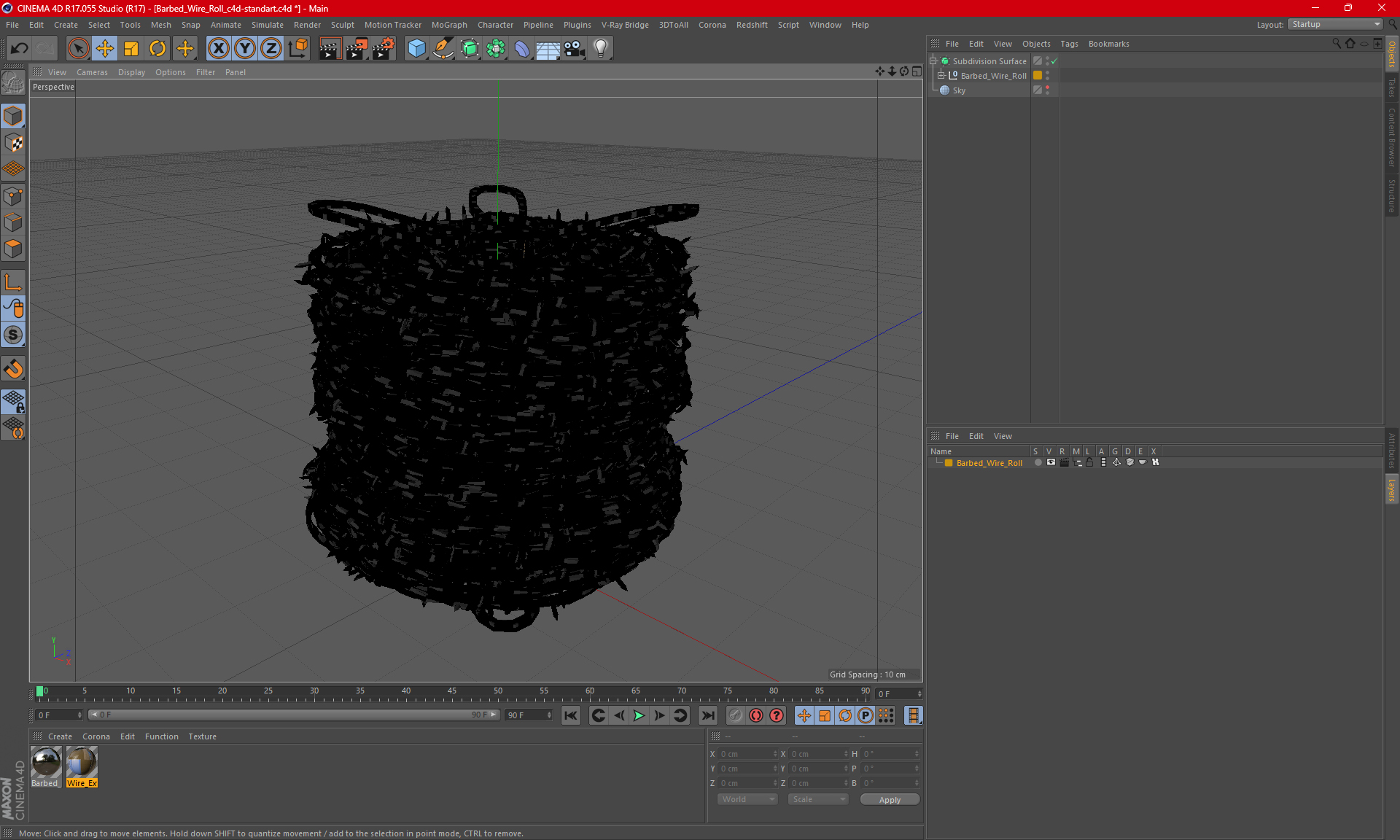 3D Barbed Wire Roll