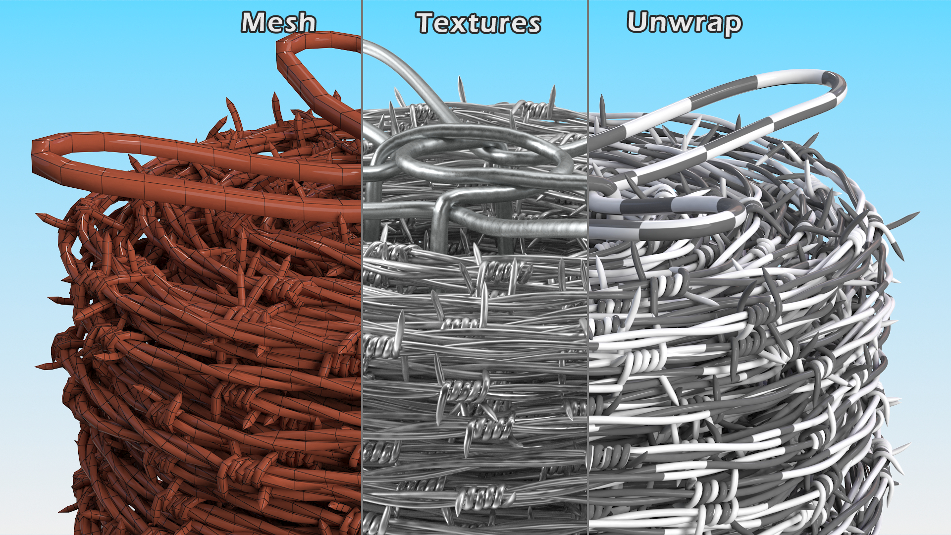 3D Barbed Wire Roll