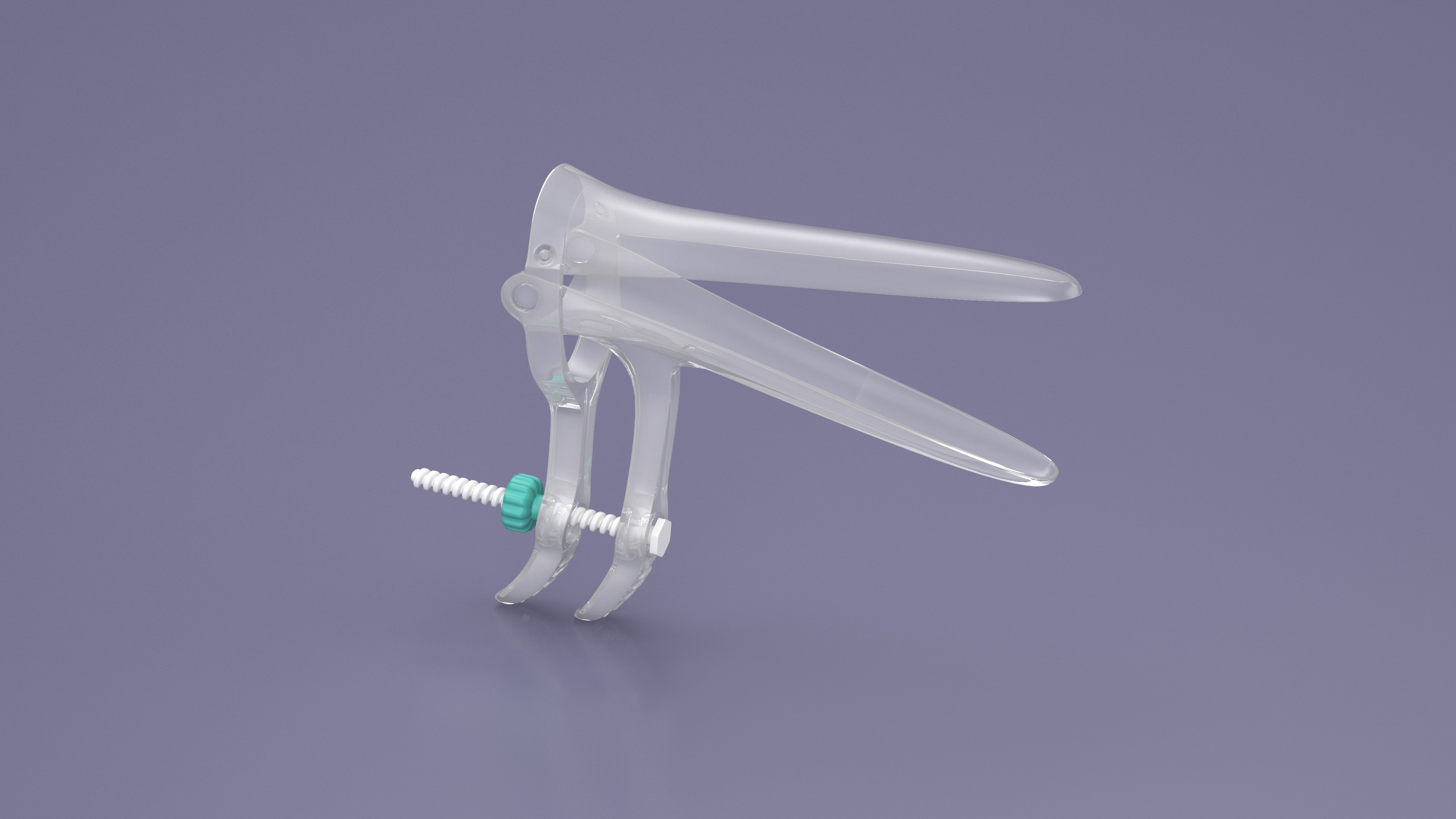 3D model Plastic Vaginal Speculum Green