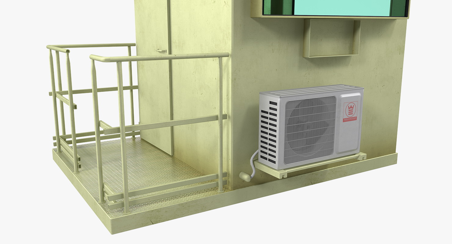 3D model Military Guard Cabin