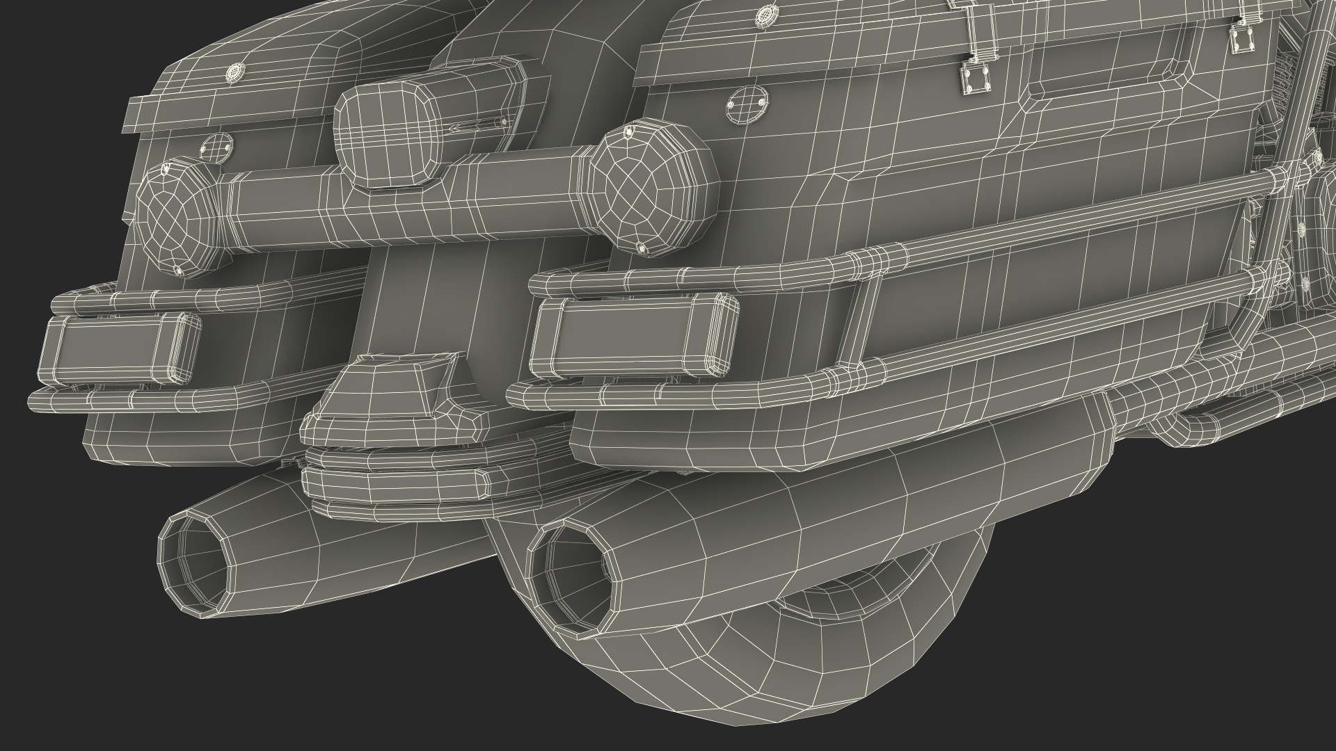 3D model NYPD Motorcycle is Parked