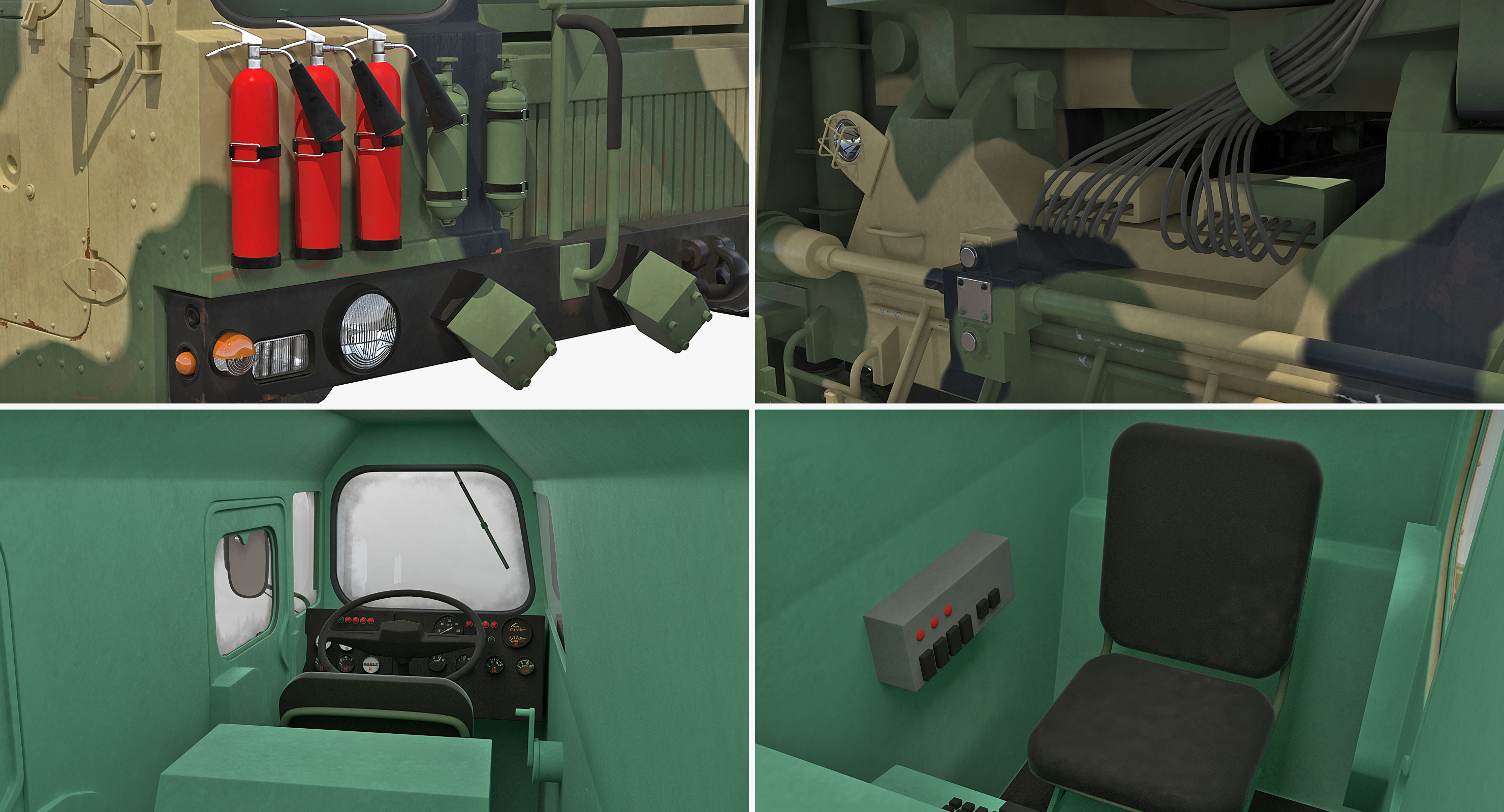 3D Transporter Erector Launcher with RT 2PM Topol M Ballistic Missile