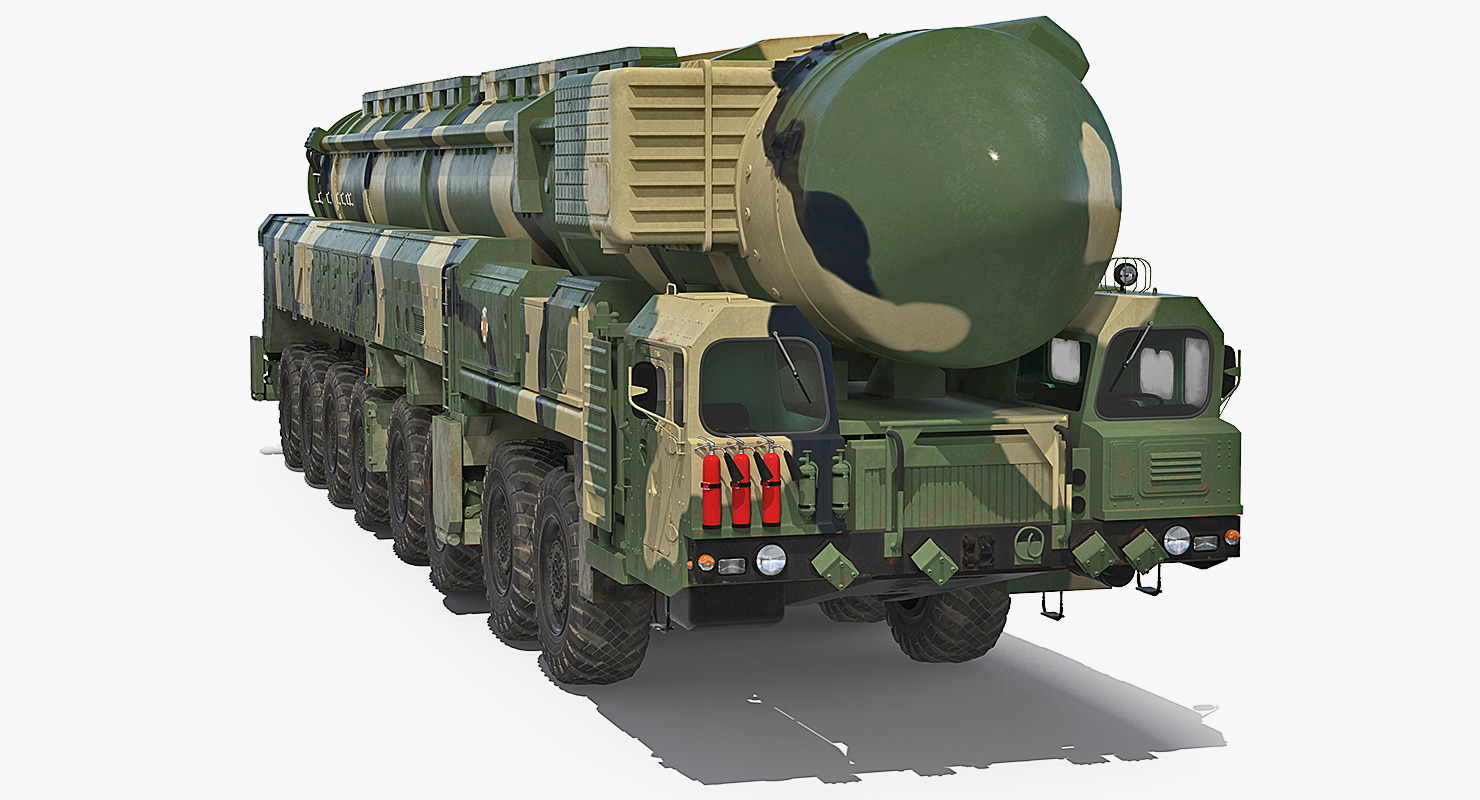 3D Transporter Erector Launcher with RT 2PM Topol M Ballistic Missile
