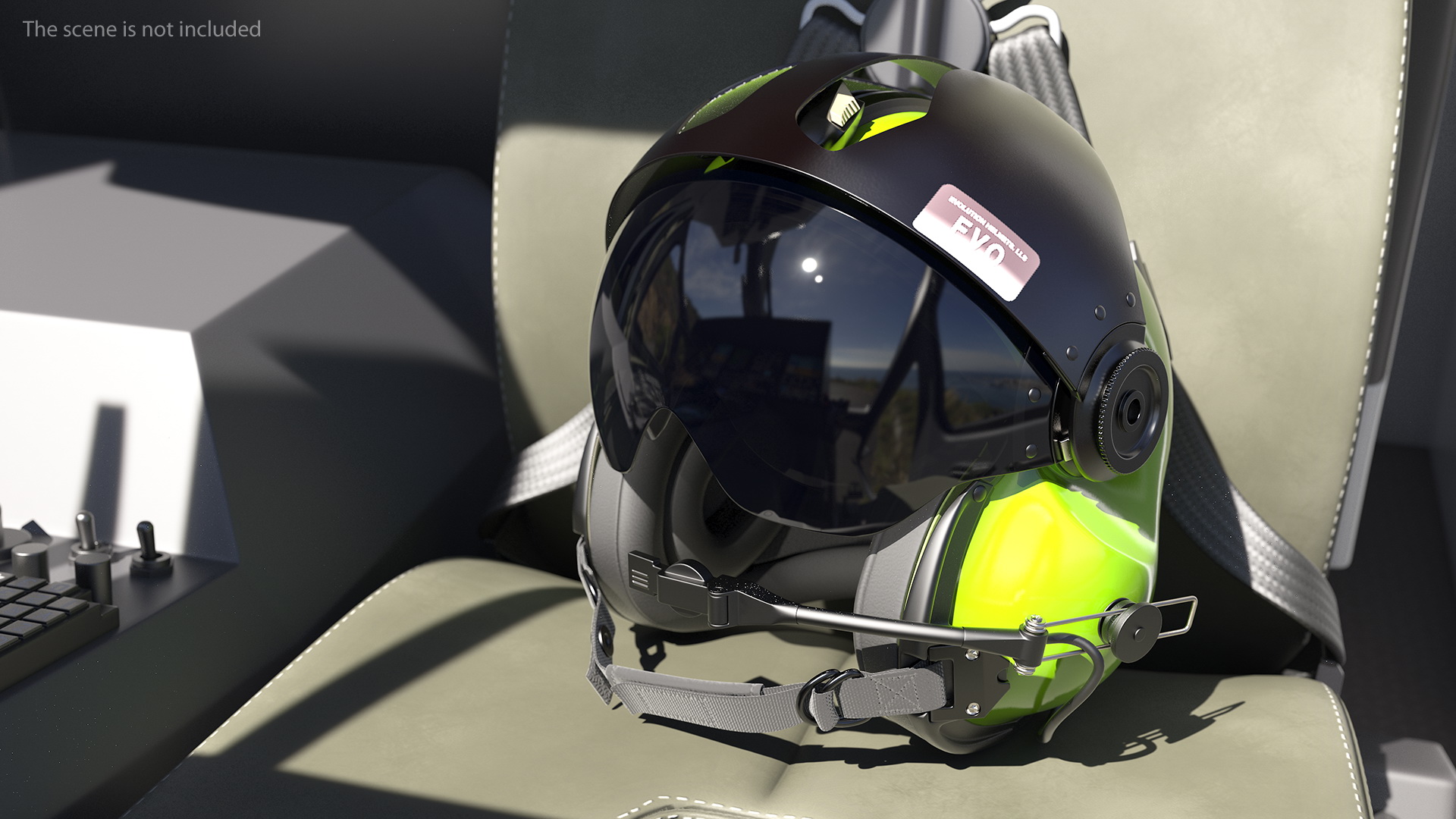 Evolution 252 Flight Helmet 3D
