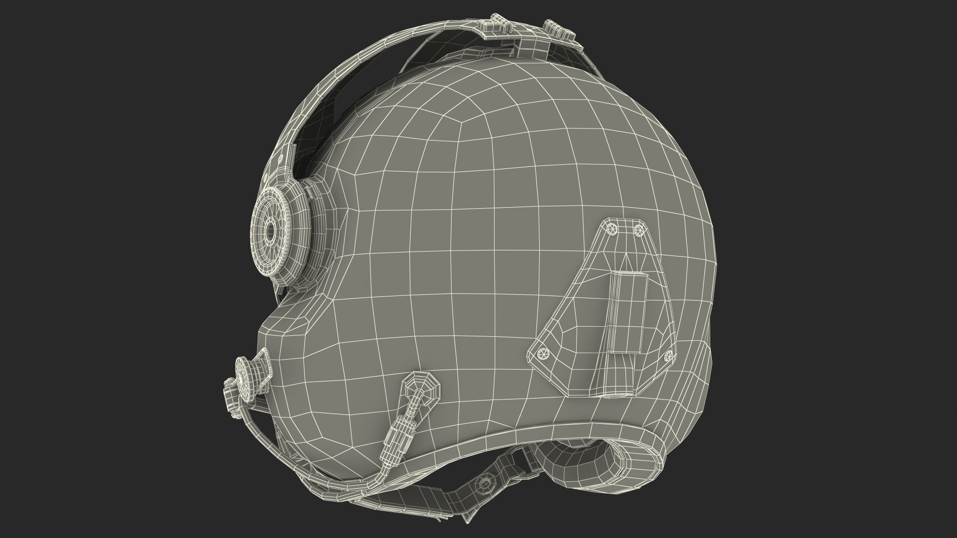 Evolution 252 Flight Helmet 3D
