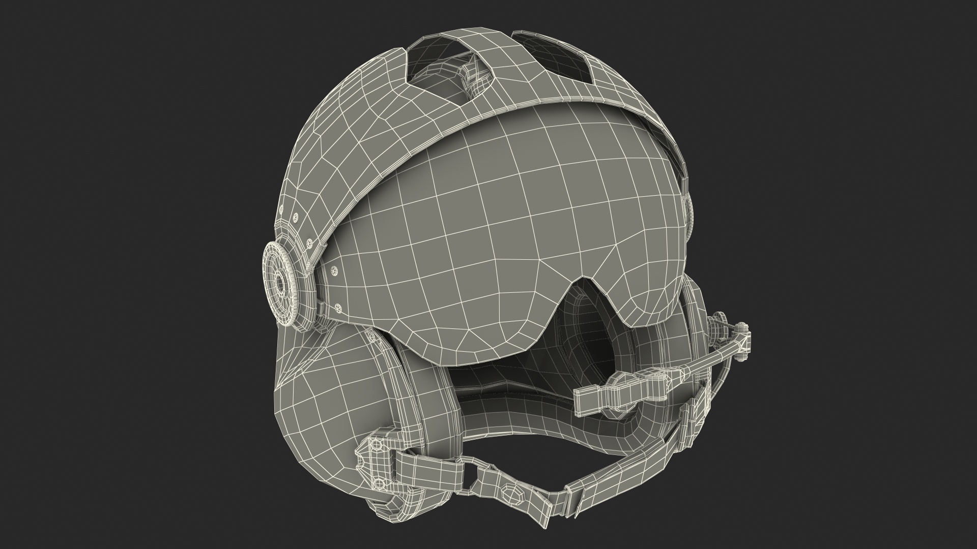 Evolution 252 Flight Helmet 3D