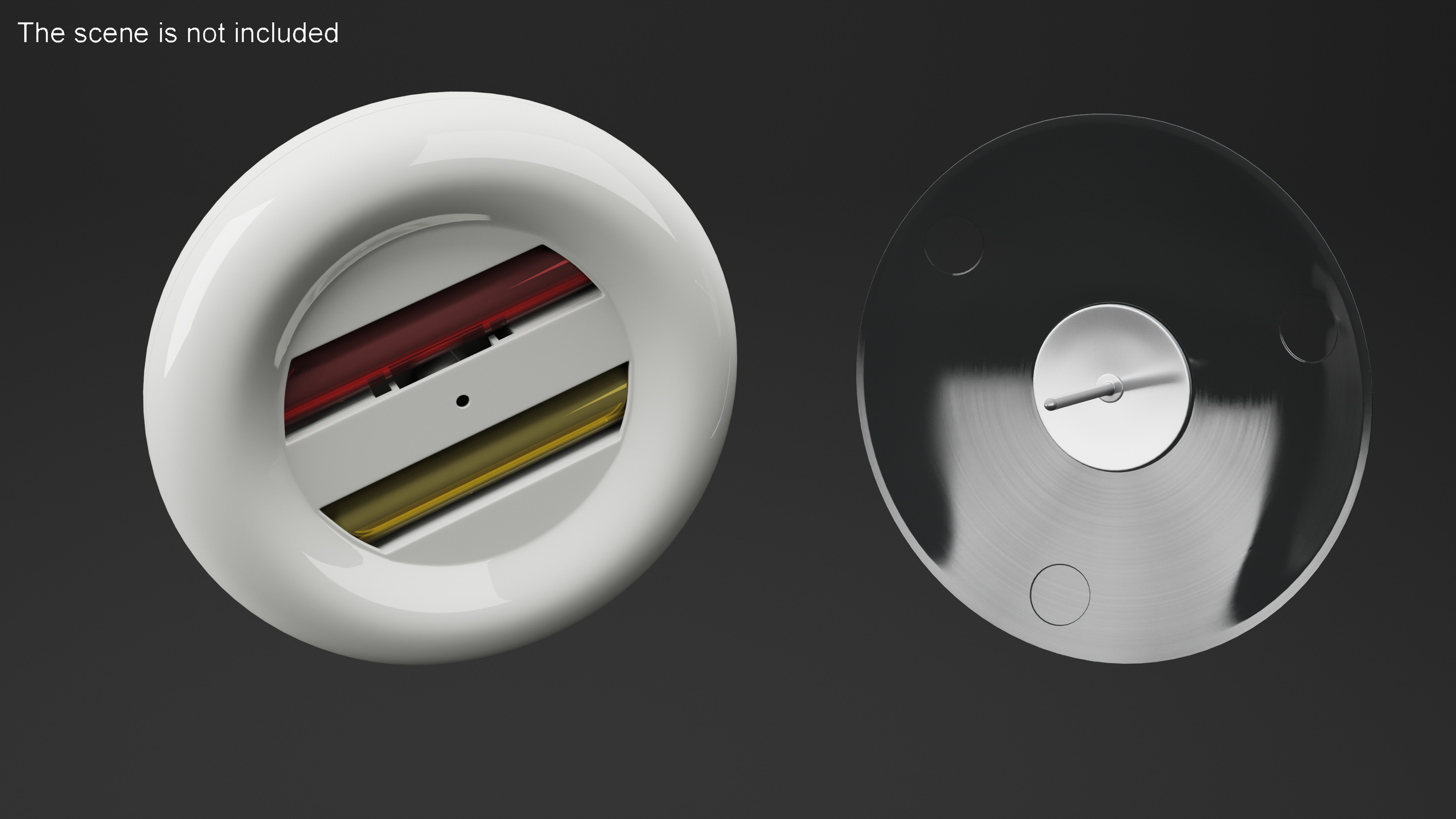Ink Security Tag White 3D