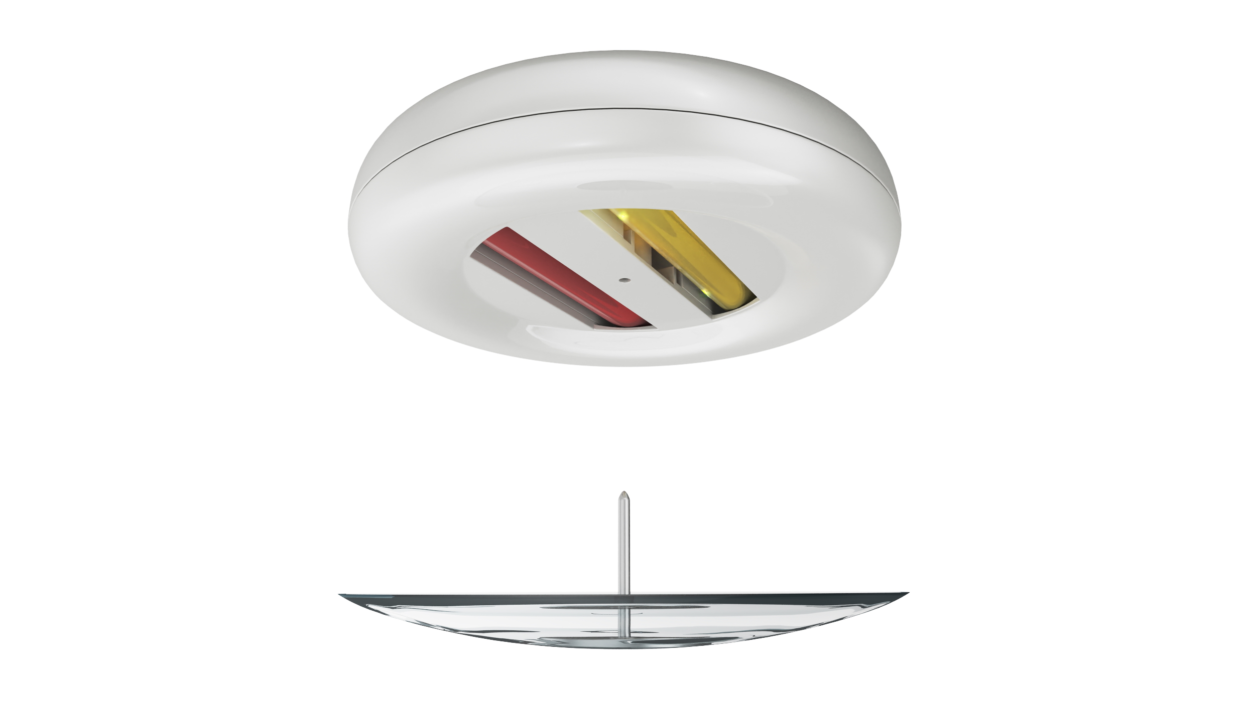Ink Security Tag White 3D