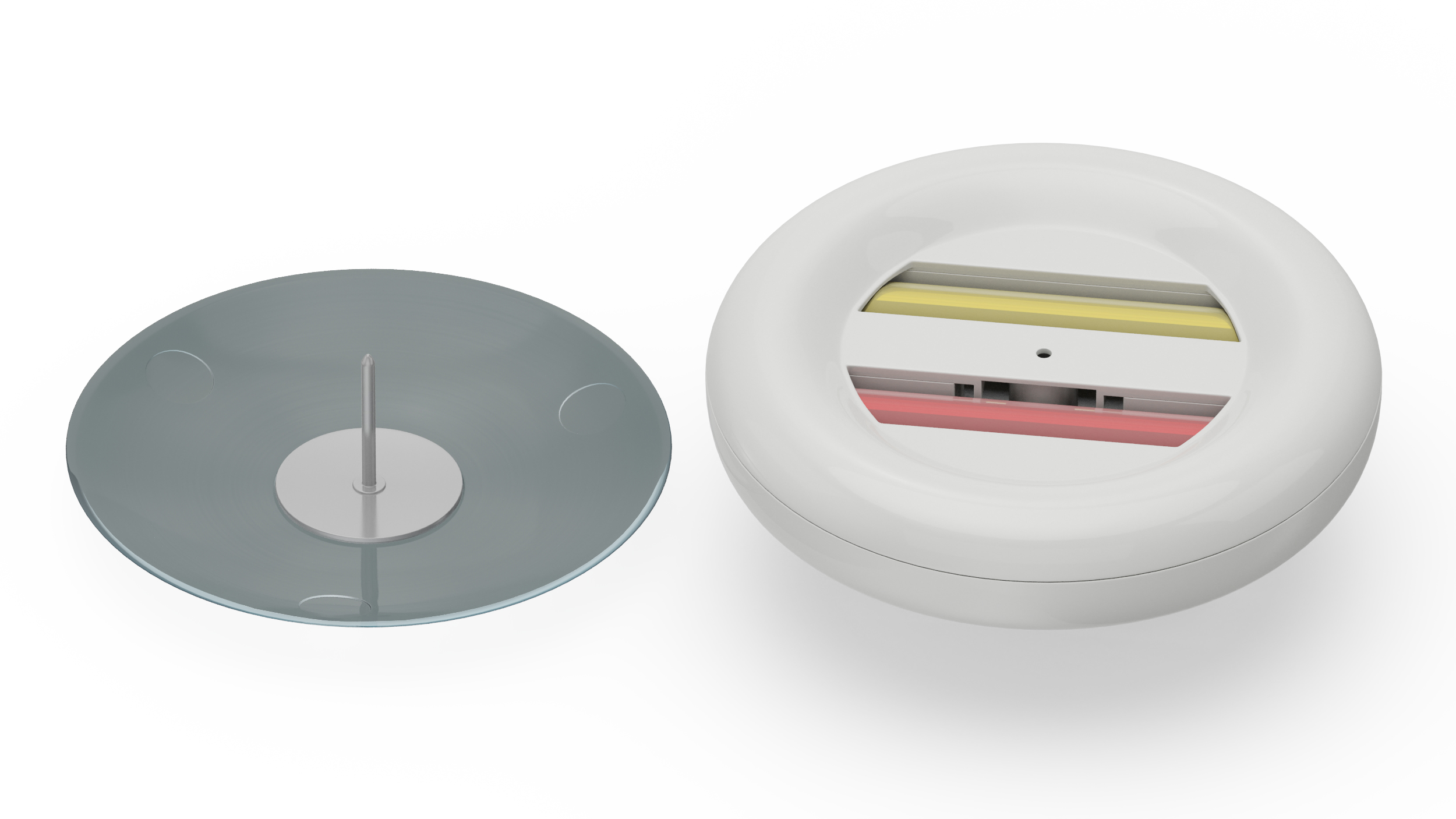 Ink Security Tag White 3D