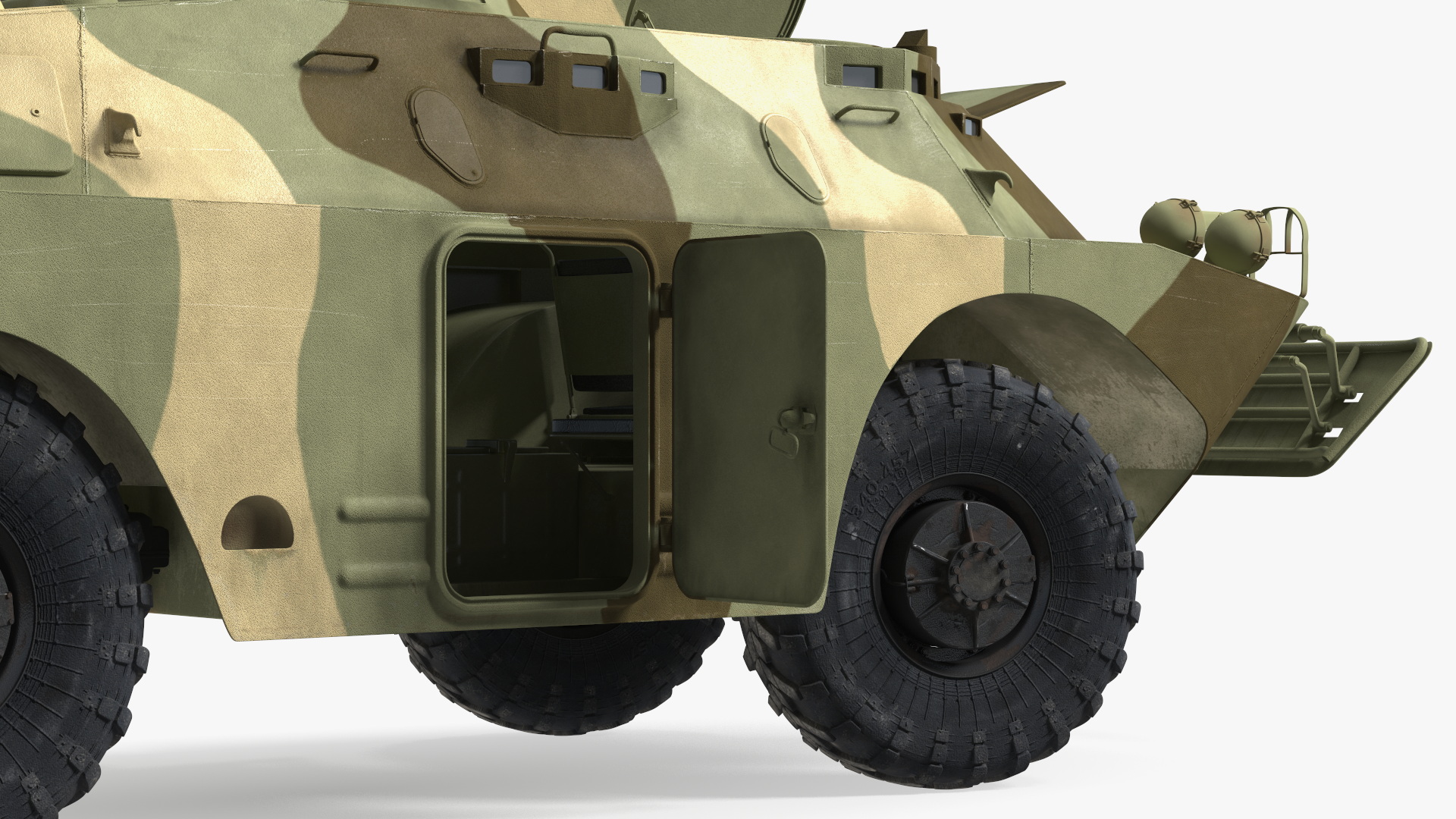 BRDM 2 Amphibious Vehicle Rigged 3D