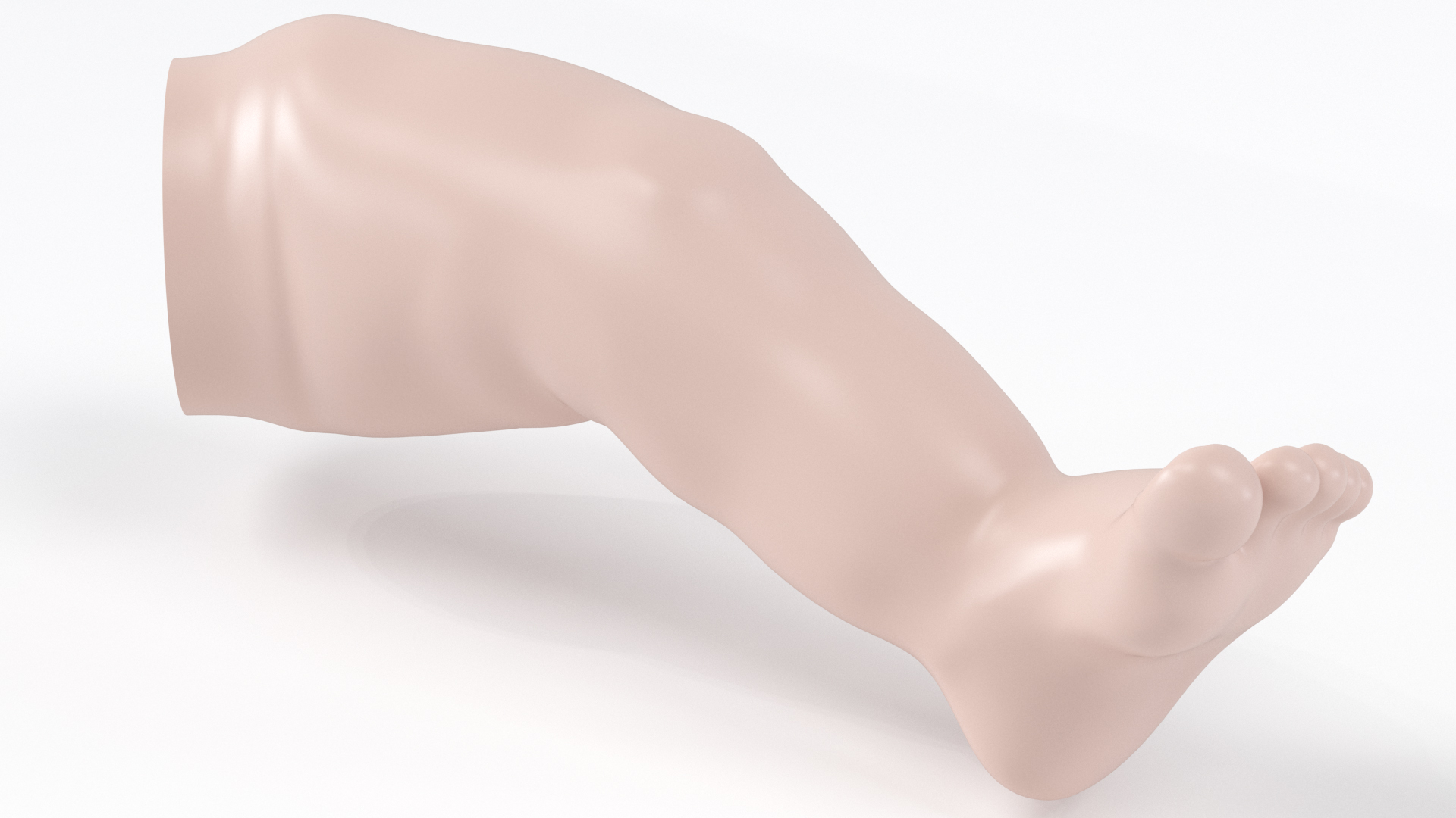 3D Baby CPR Dummy Leg model