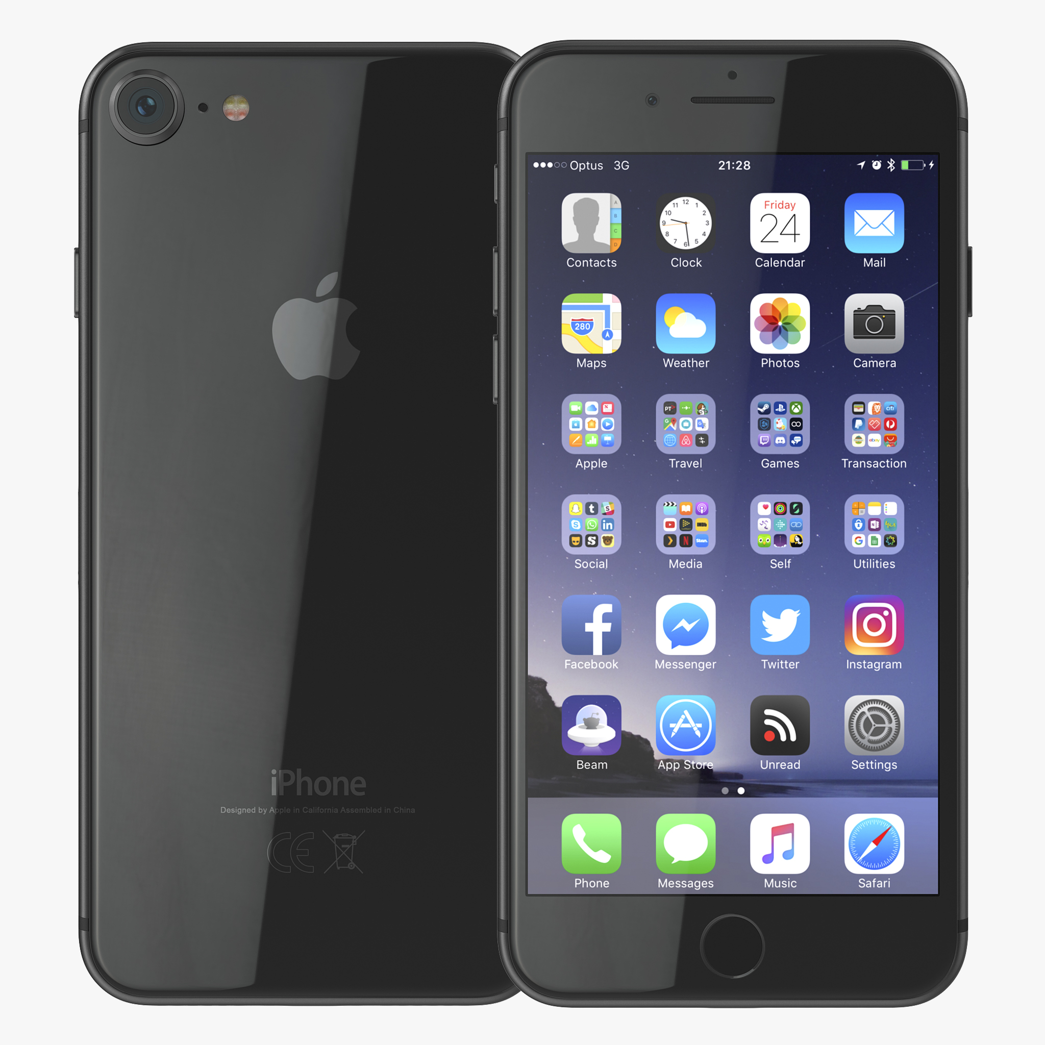 iPhone 8 3D Model, view 7