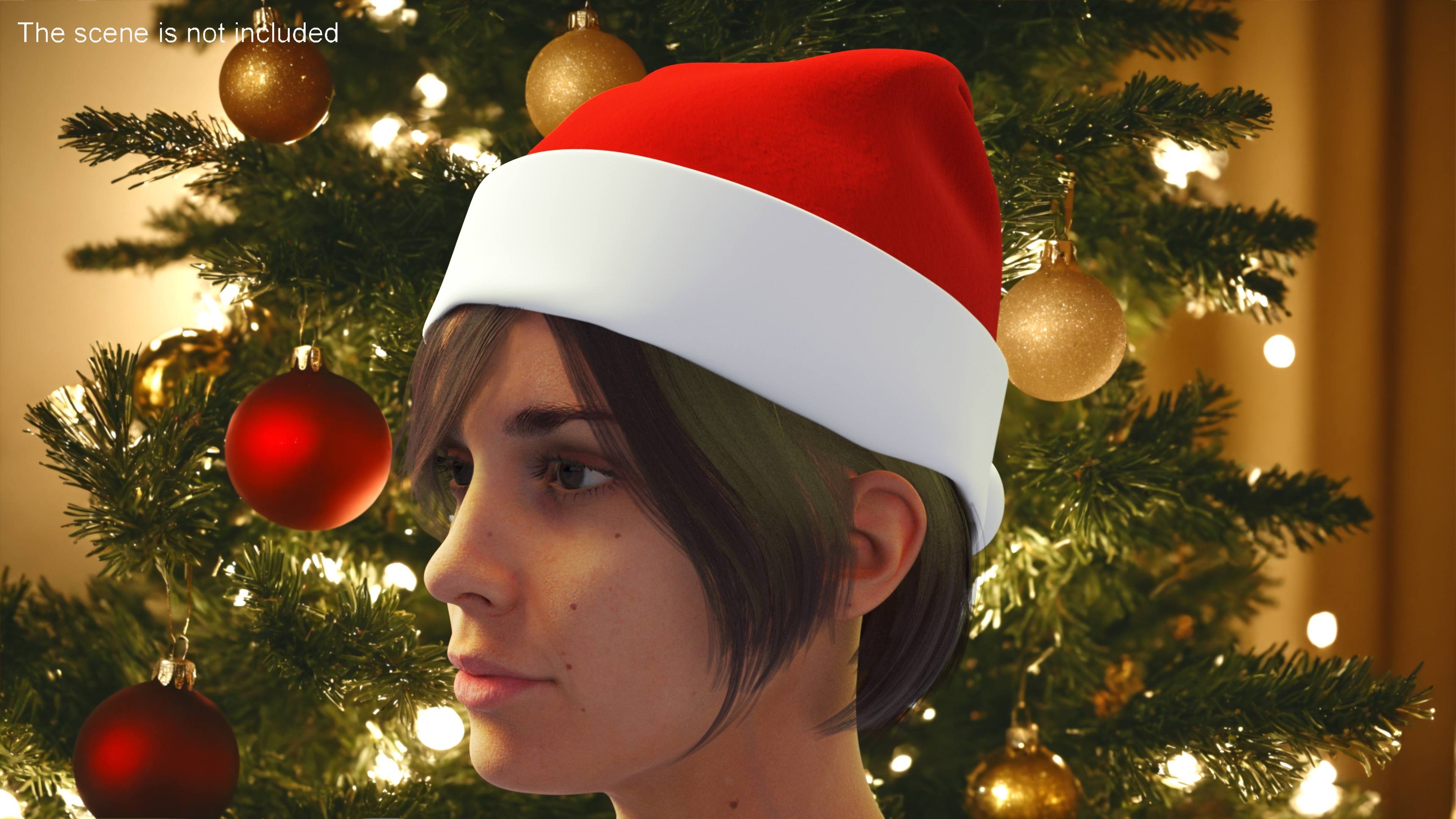 Christmas Santa Claus Hat Cap 3D model
