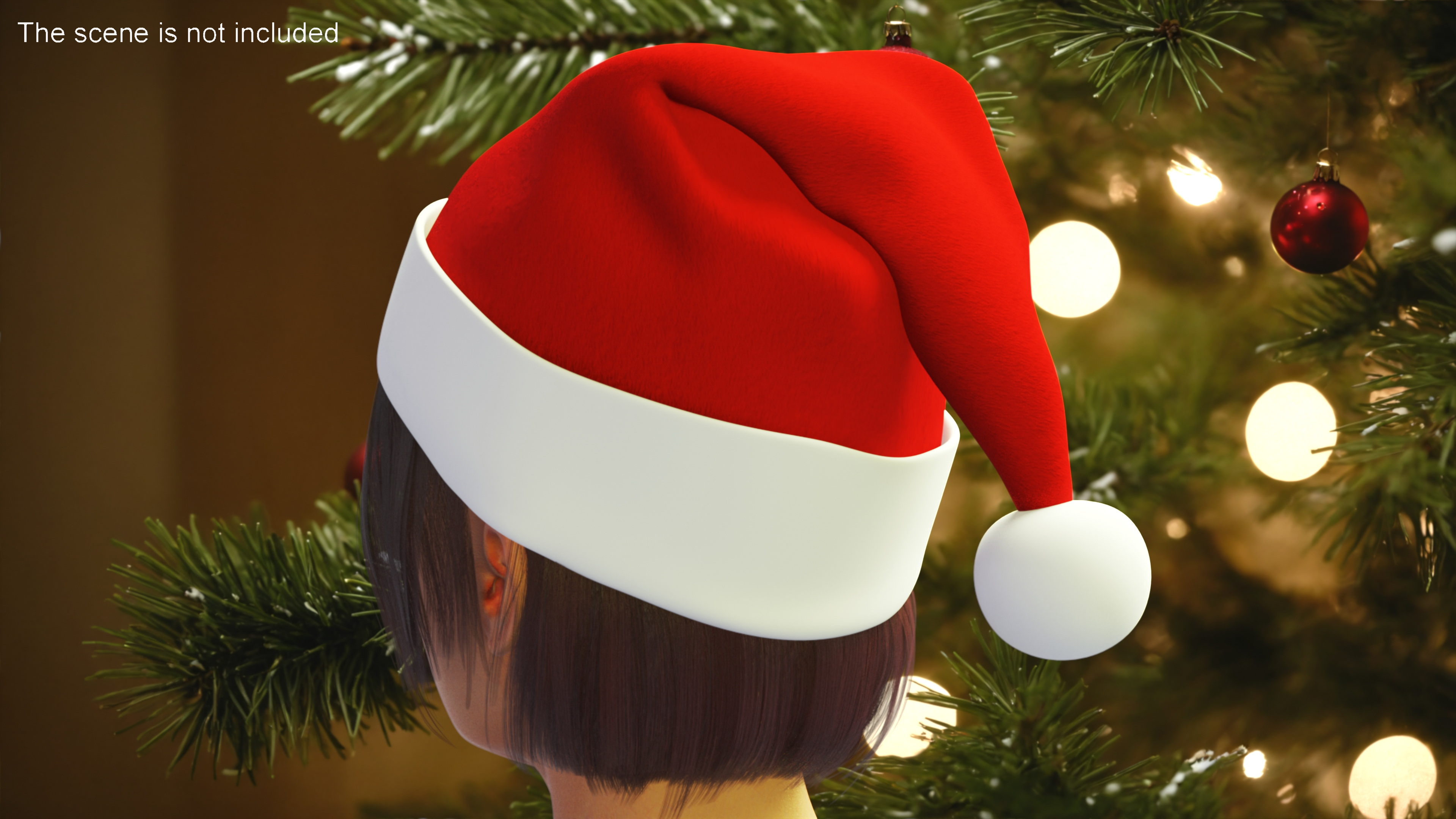 Christmas Santa Claus Hat Cap 3D model