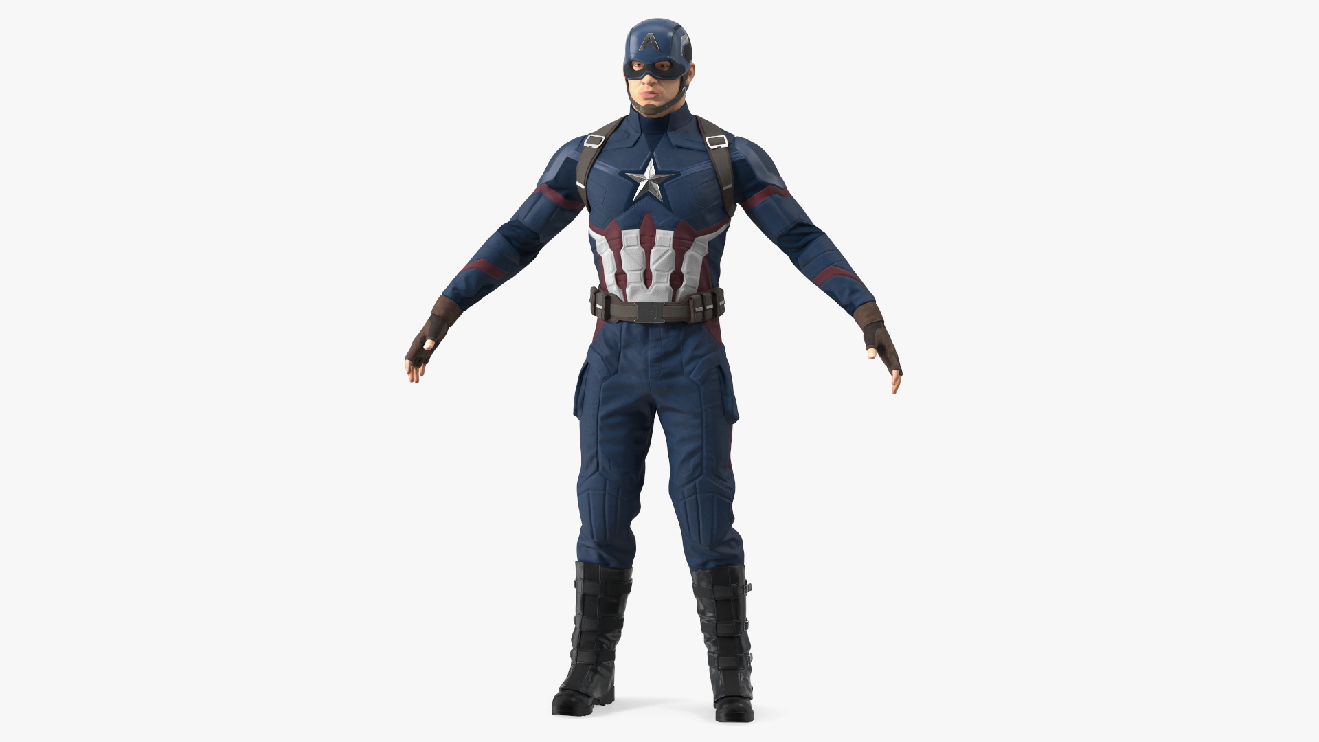 3D model Captain America Character