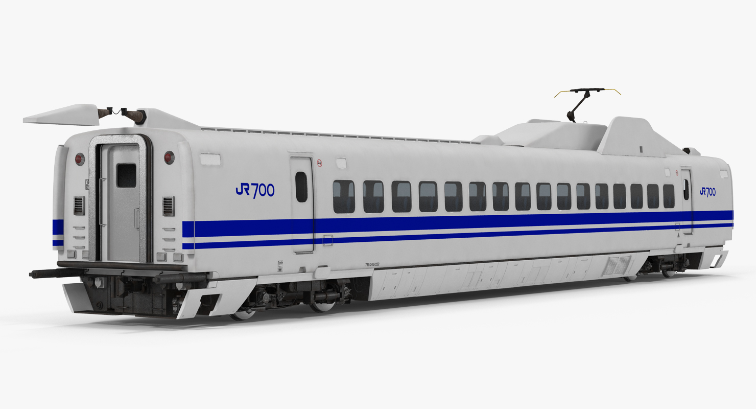 3D model Bullet Train JR700 Japan Railways Rigged