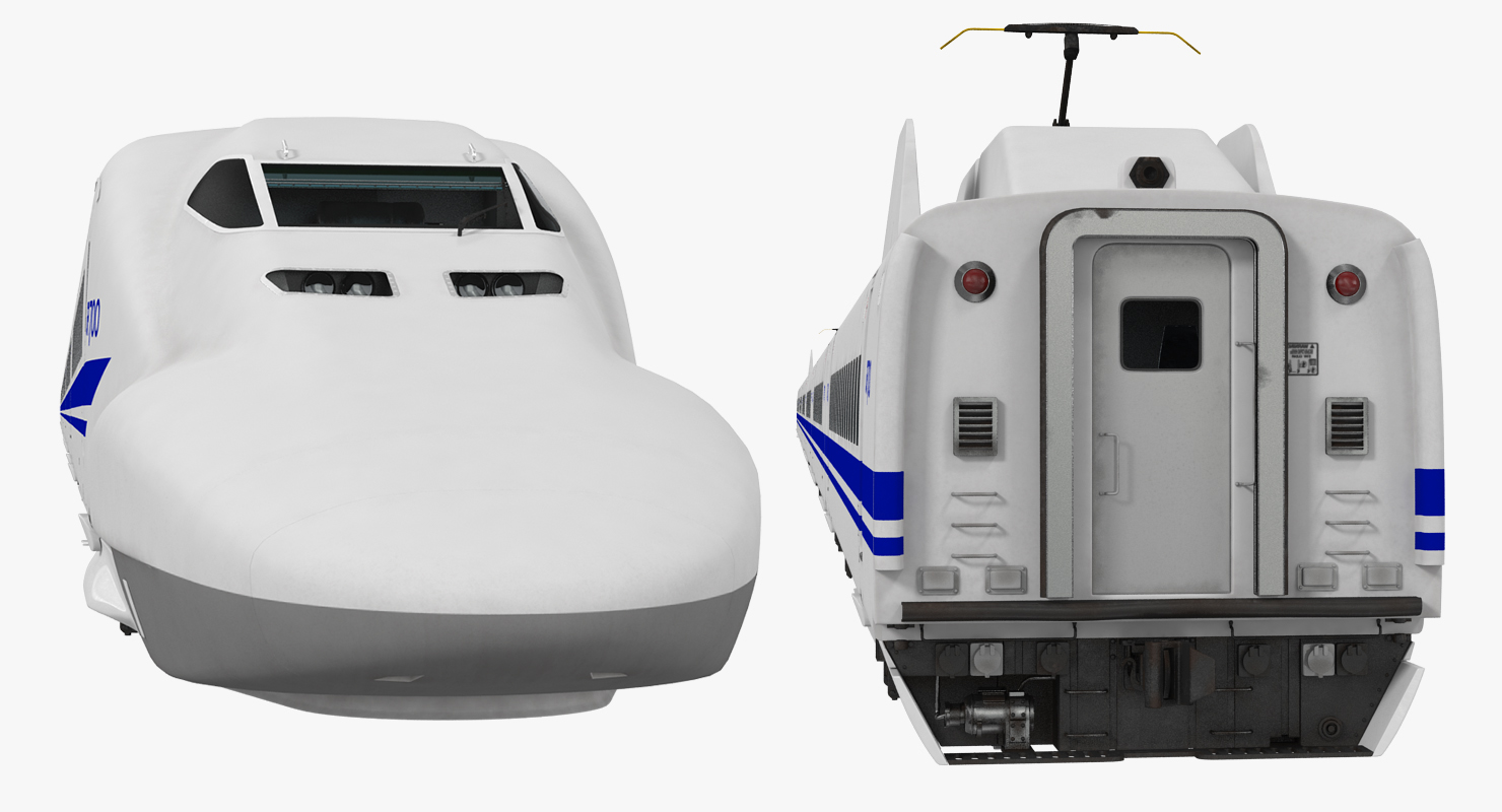 3D model Bullet Train JR700 Japan Railways Rigged