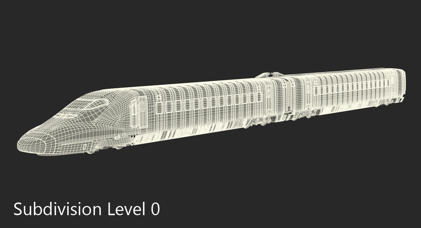 3D model Bullet Train JR700 Japan Railways Rigged