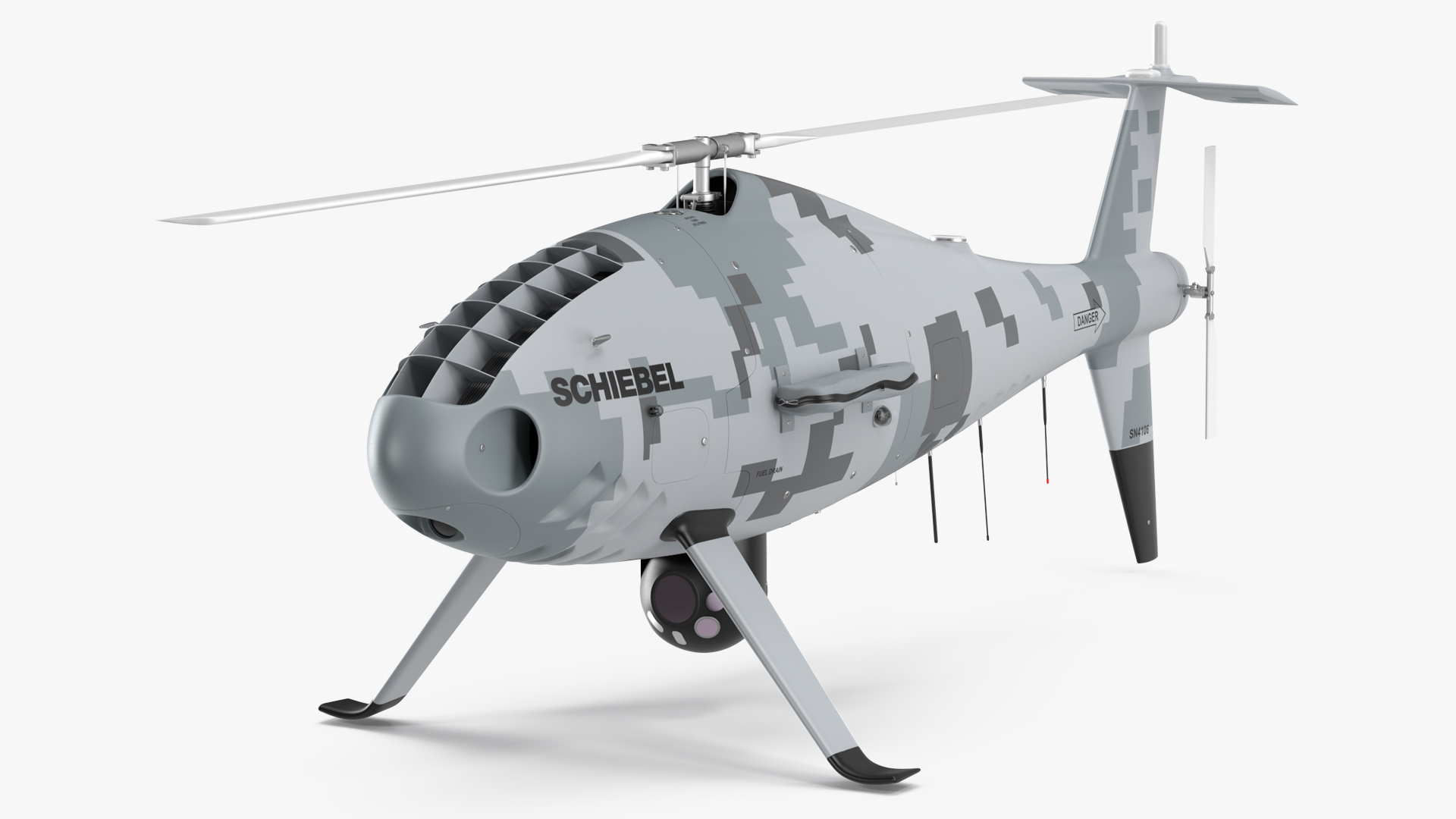 Schiebel Camcopter S100 UAV Finnish Coast Guard 3D