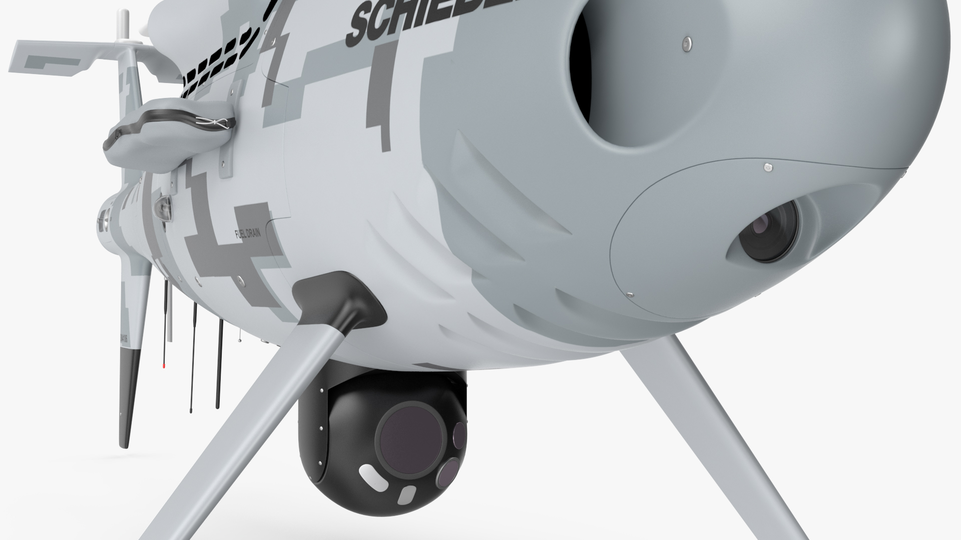 Schiebel Camcopter S100 UAV Finnish Coast Guard 3D