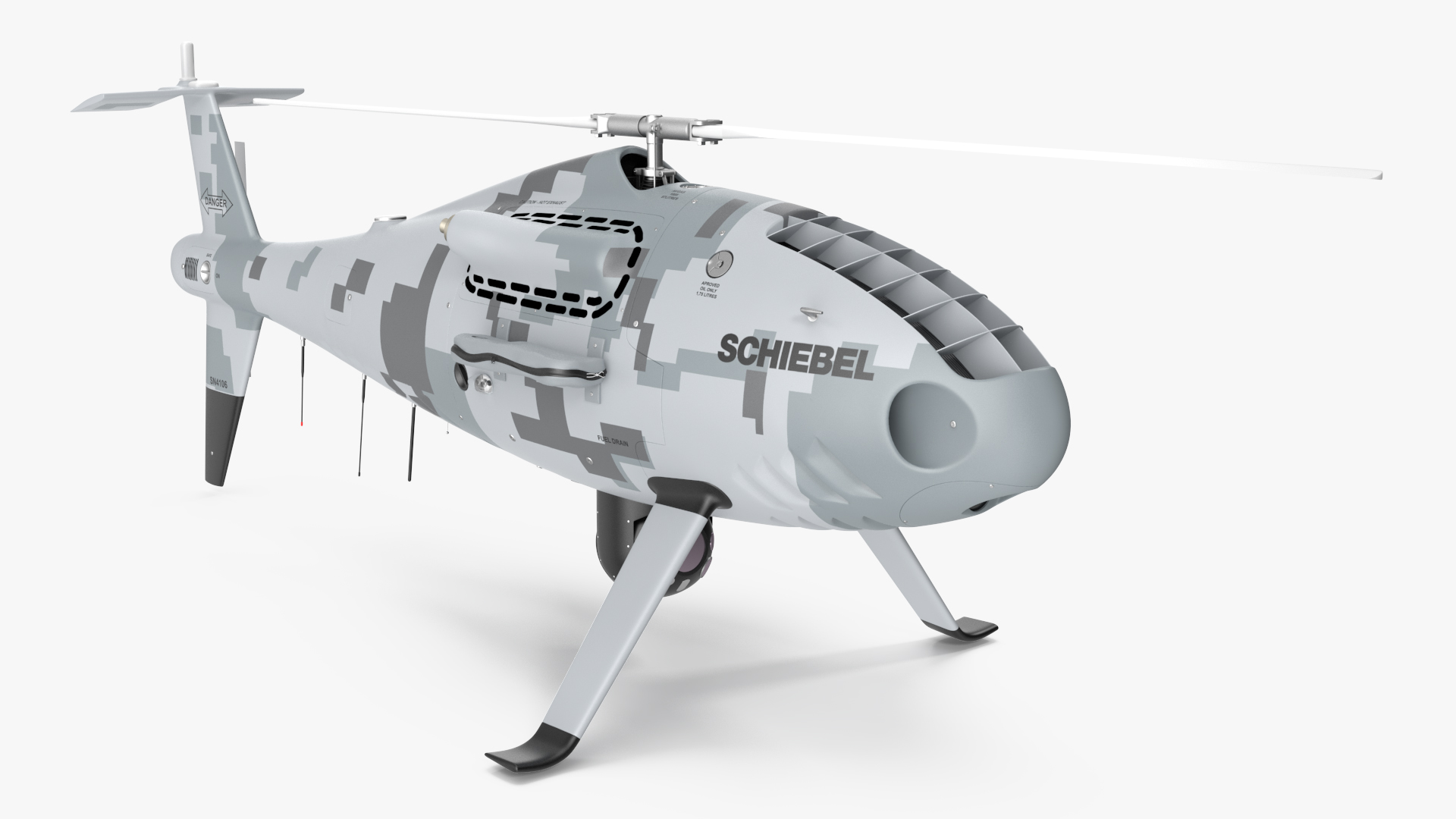 Schiebel Camcopter S100 UAV Finnish Coast Guard 3D