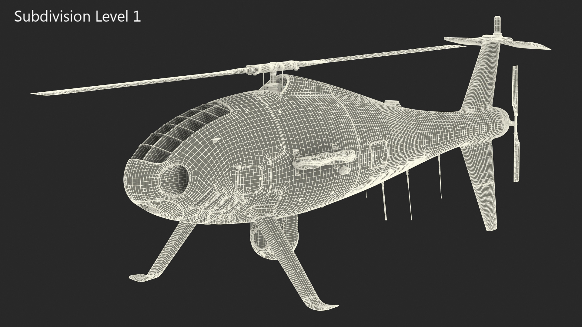 Schiebel Camcopter S100 UAV Finnish Coast Guard 3D