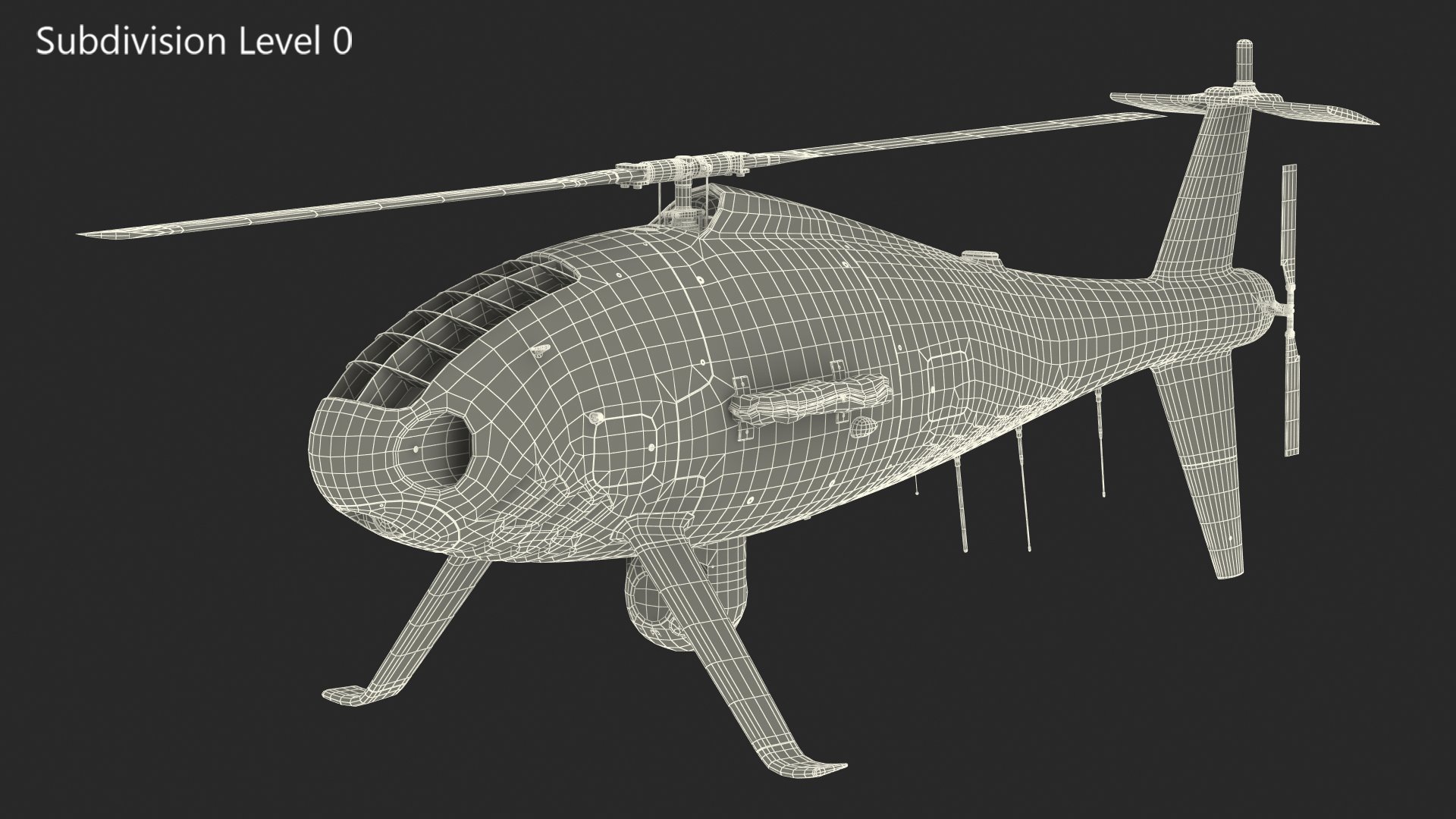 Schiebel Camcopter S100 UAV Finnish Coast Guard 3D