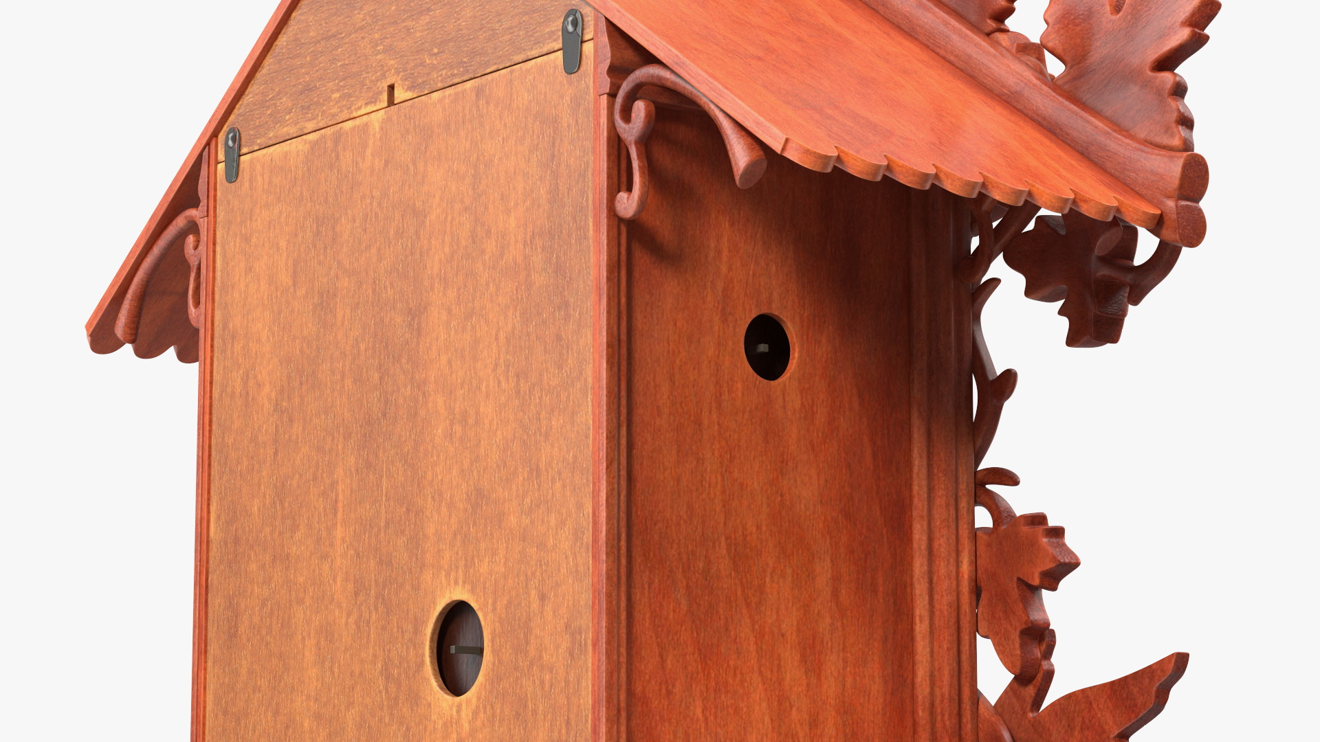 3D Wooden Cuckoo Clock Red model