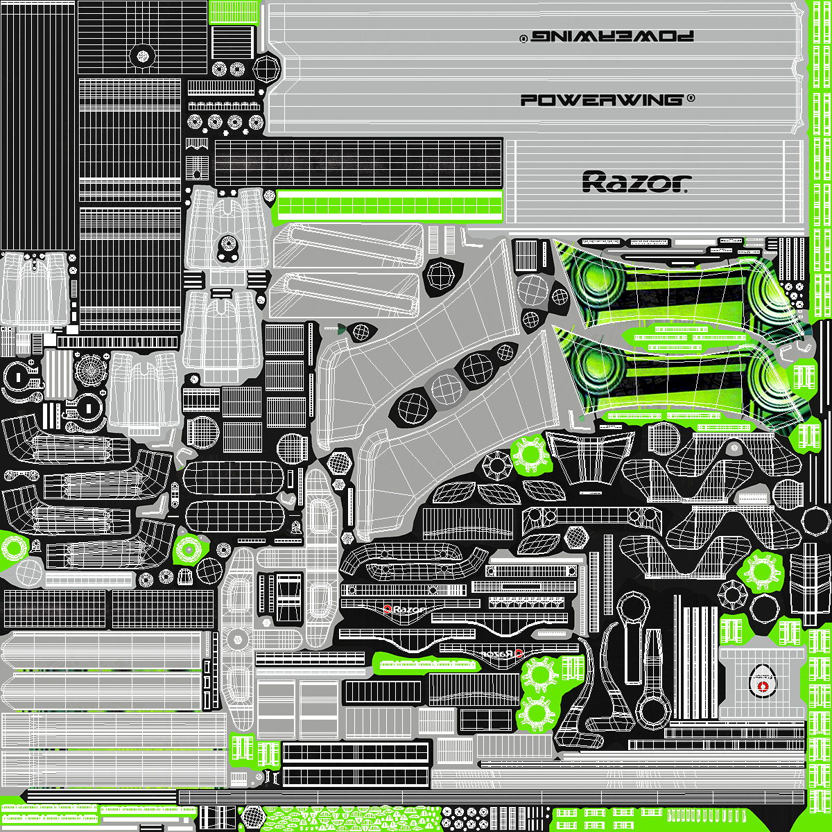 Razor PowerWing DLX Scooter 3D