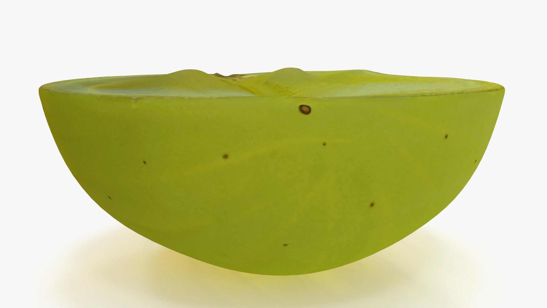 Green Grape Cut Across 3D