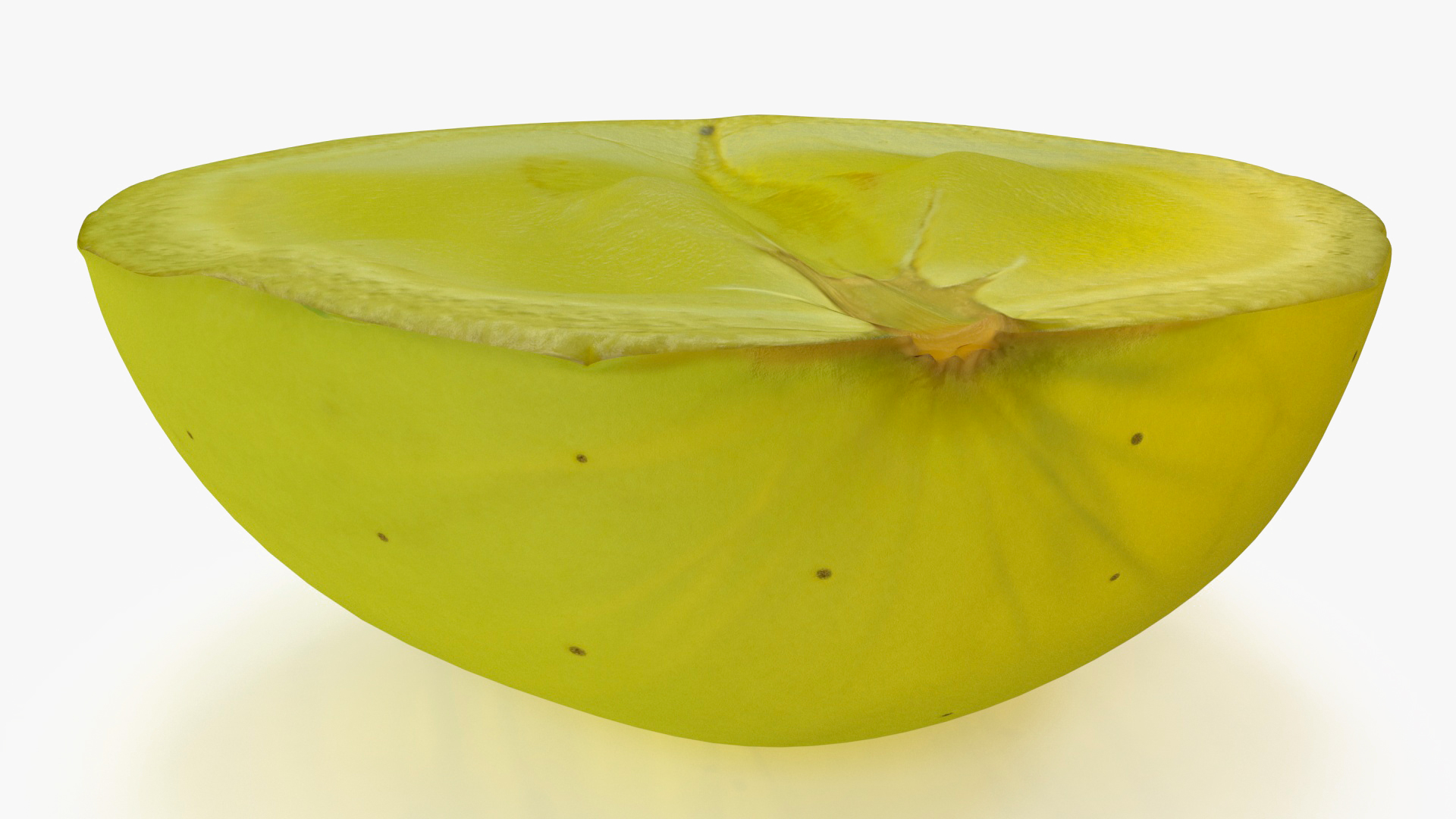 Green Grape Cut Across 3D