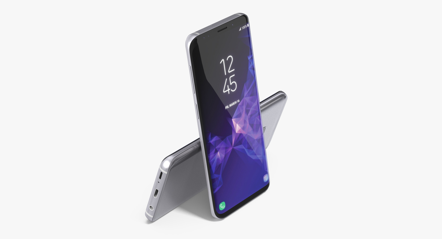 3D Samsung Galaxy S9 Titanium Gray