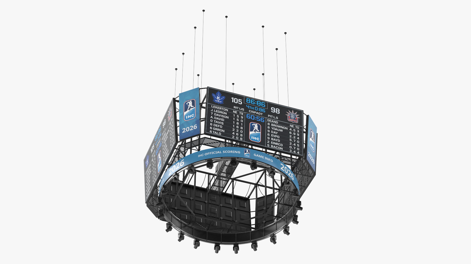Hockey Scoreboard Screen with LED Panels - view 2
