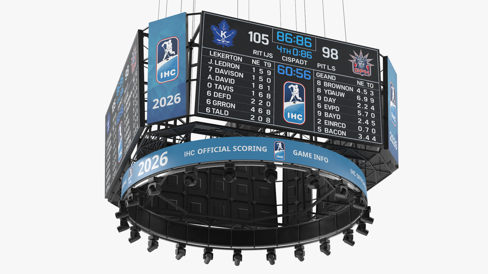 Hockey Scoreboard Screen with LED Panels - view 6