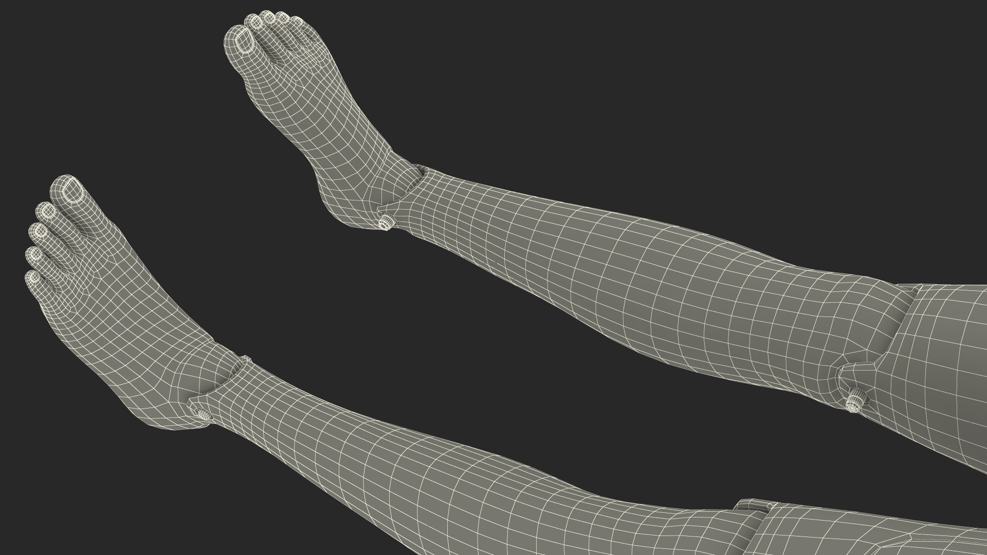 3D model Spinal Board Stretcher with Manikin