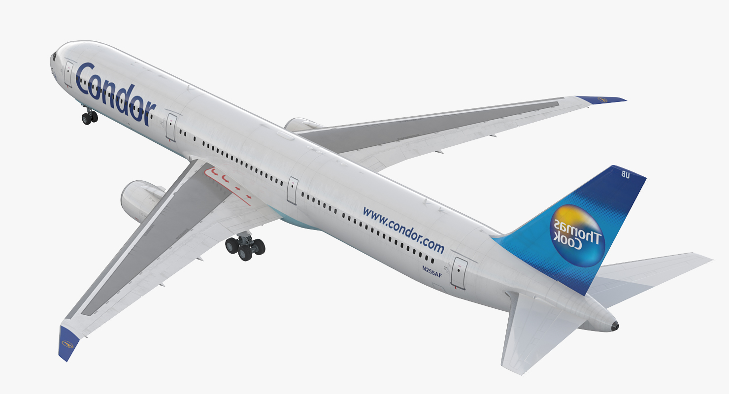 3D Boeing 767 400 with Interior Condor Flugdienst Rigged model