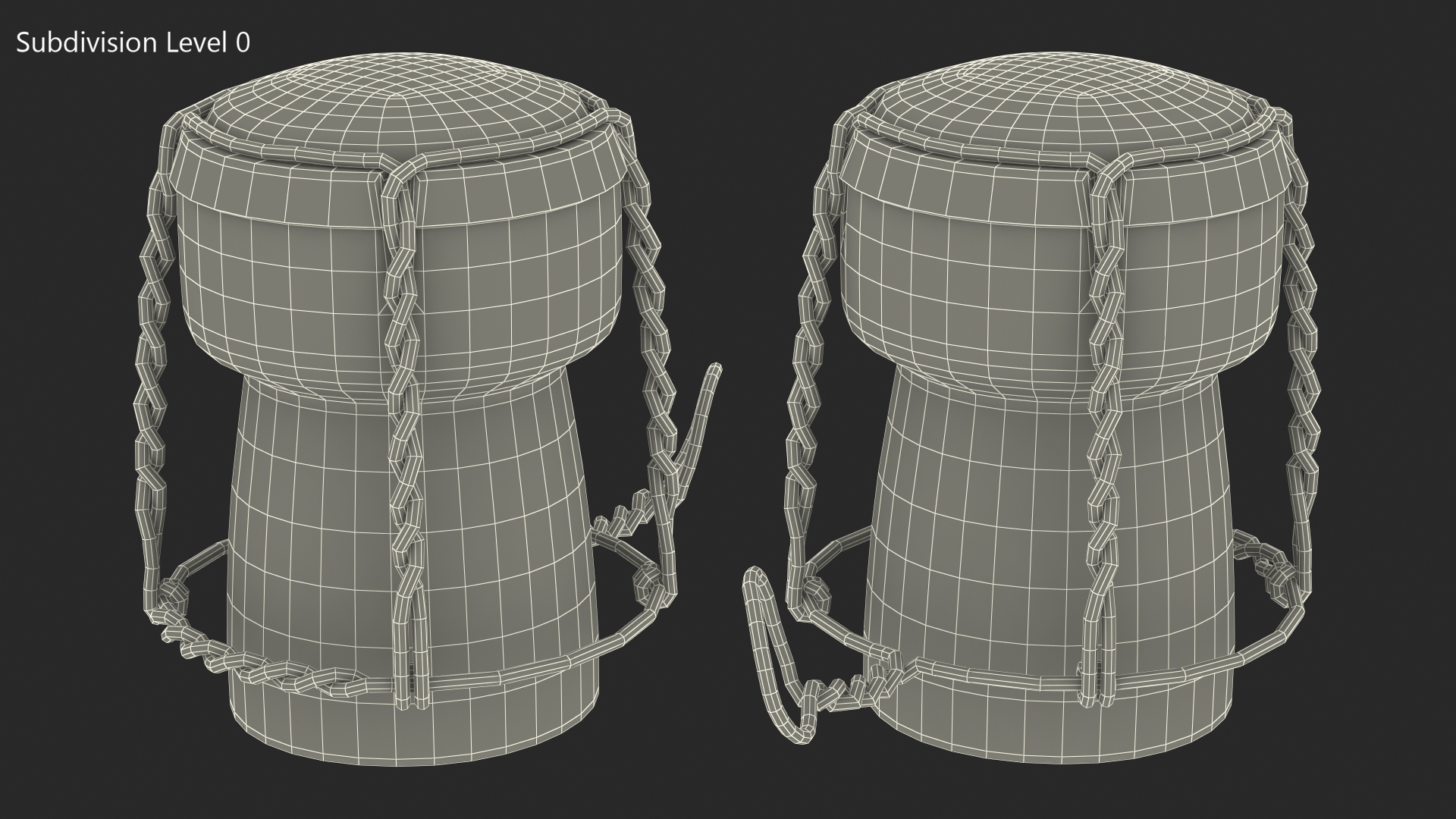 Champagne Bottle Cork with Wire Upright 3D model