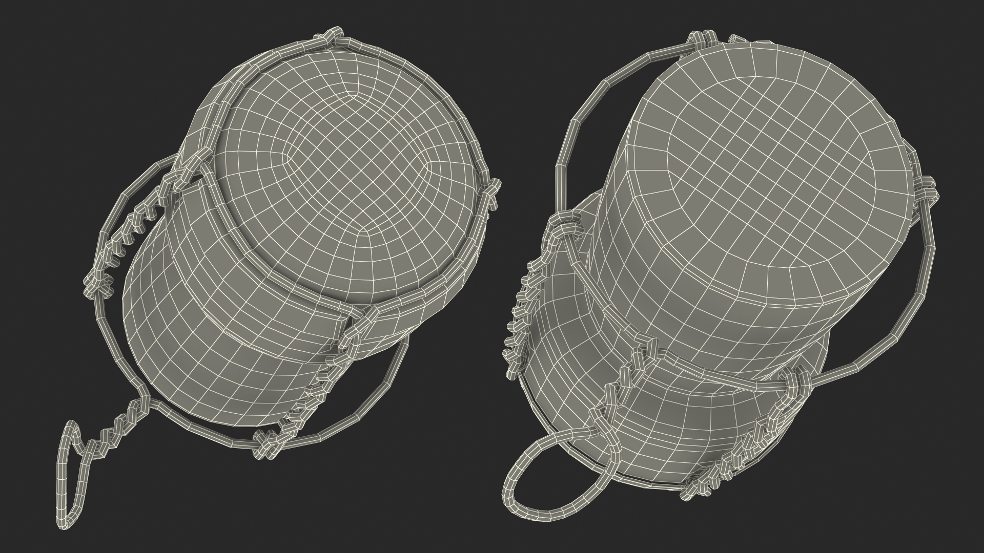 Champagne Bottle Cork with Wire Upright 3D model