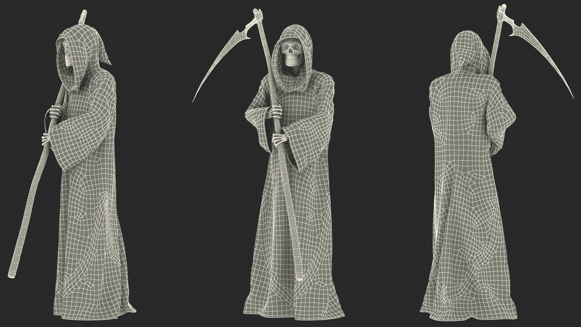 Death Holding a Scythe 3D